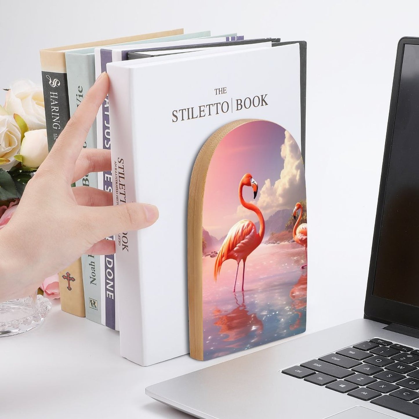 Bookends SolarLab_flamingos_tropical_sea_island_sunlight_fantasy_stock_i_4ce9691a-27a1-4390-8b29-492ab7bad5c9 Style-7 One Size normal-online-PERSONAL DESIGN