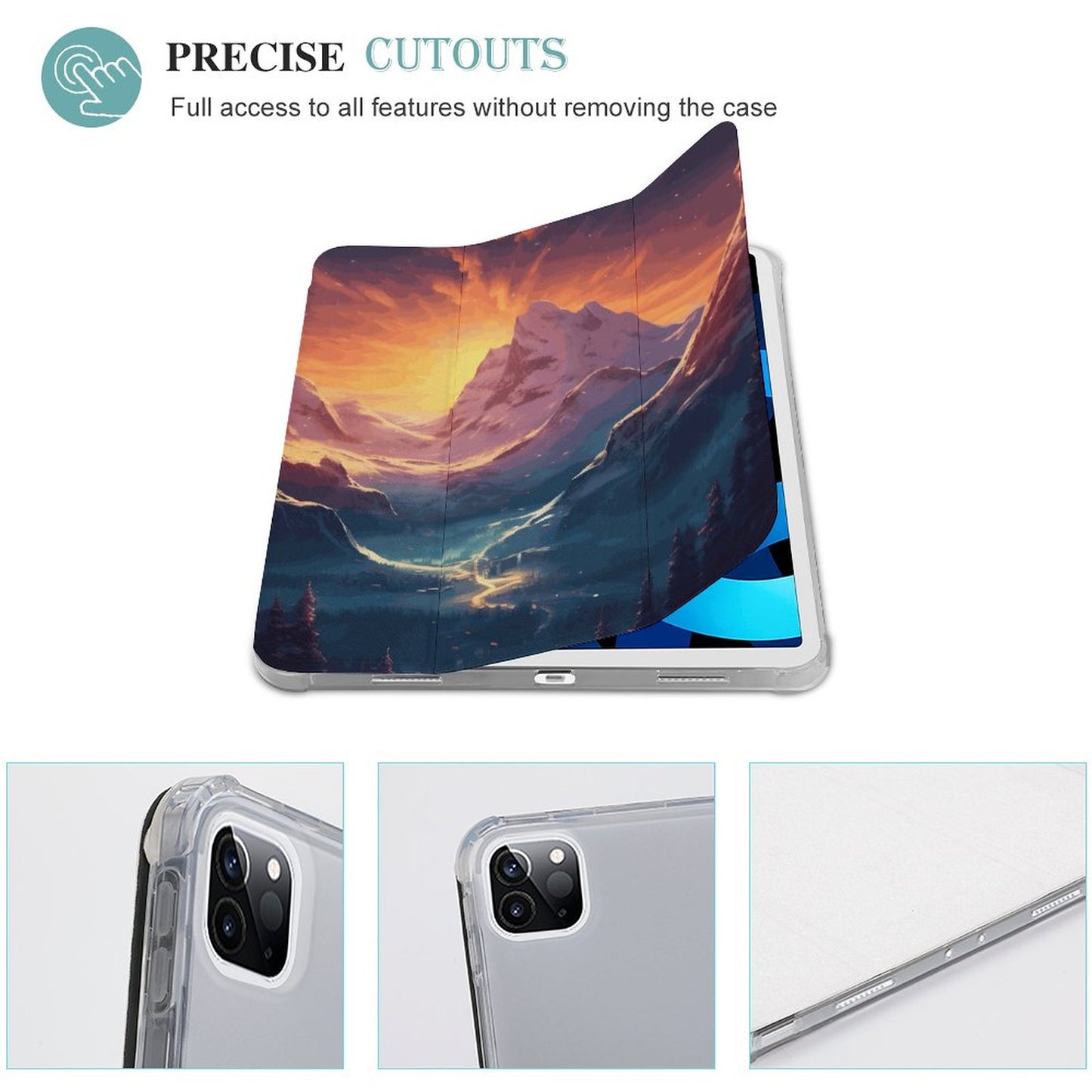 The Ipad Pen Slot Case SolarLab_Norwegian_aurora_winter_mountains_forests_hyper-detail_a7427f32-3528-4890-abde-0738f38c252c normal-online-PERSONAL DESIGN