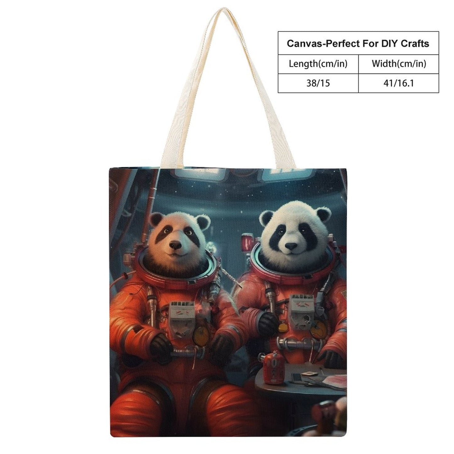 Canvas Tote Bag Double SolarLab_Two_panda_astronauts_piloted_a_spaceship_from_Earth_to_7a8942ab-78f7-47b8-a6c0-2255034acd11 Style-18 38×41cm normal-online-PERSONAL DESIGN