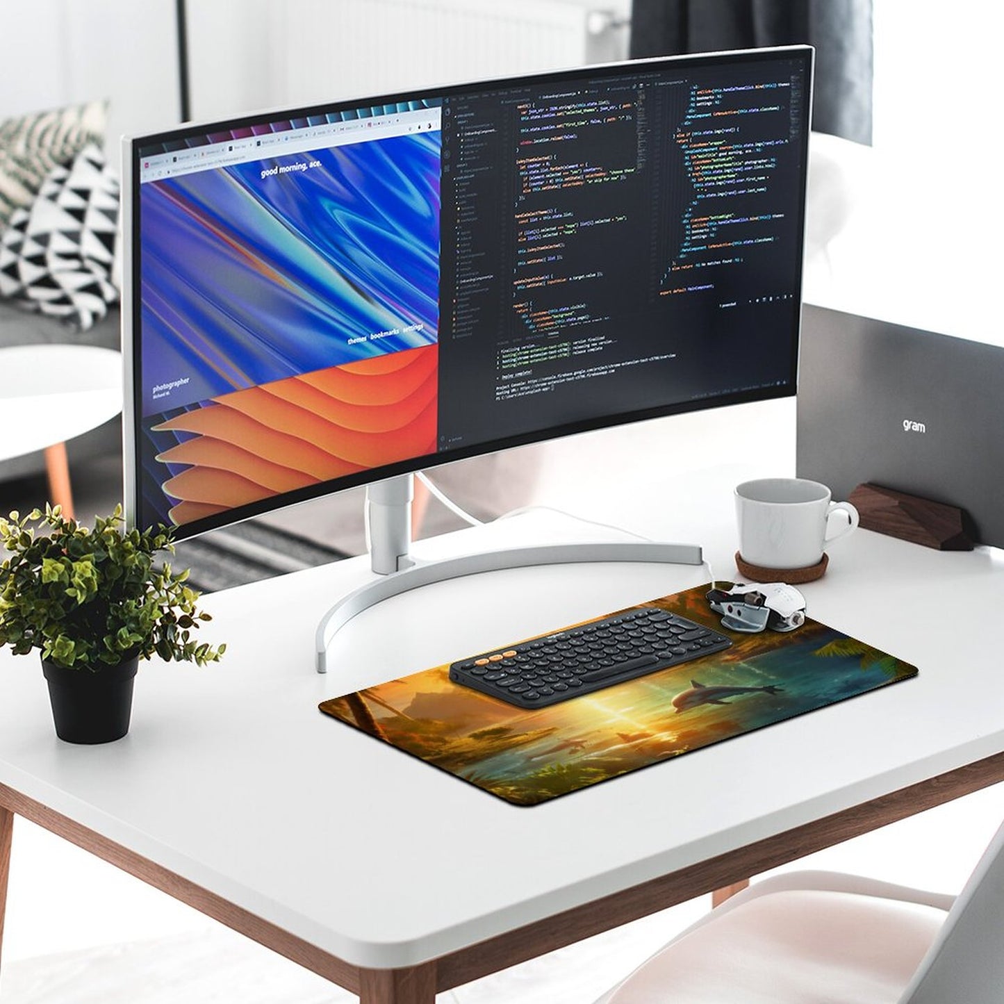 Desk Mat SolarLab_Dolphins_tropical_sea_island_sunlight_fantasy_stock_il_a1e3c590-502d-47a3-b8a0-58084a7f2d16 normal-online-PERSONAL DESIGN