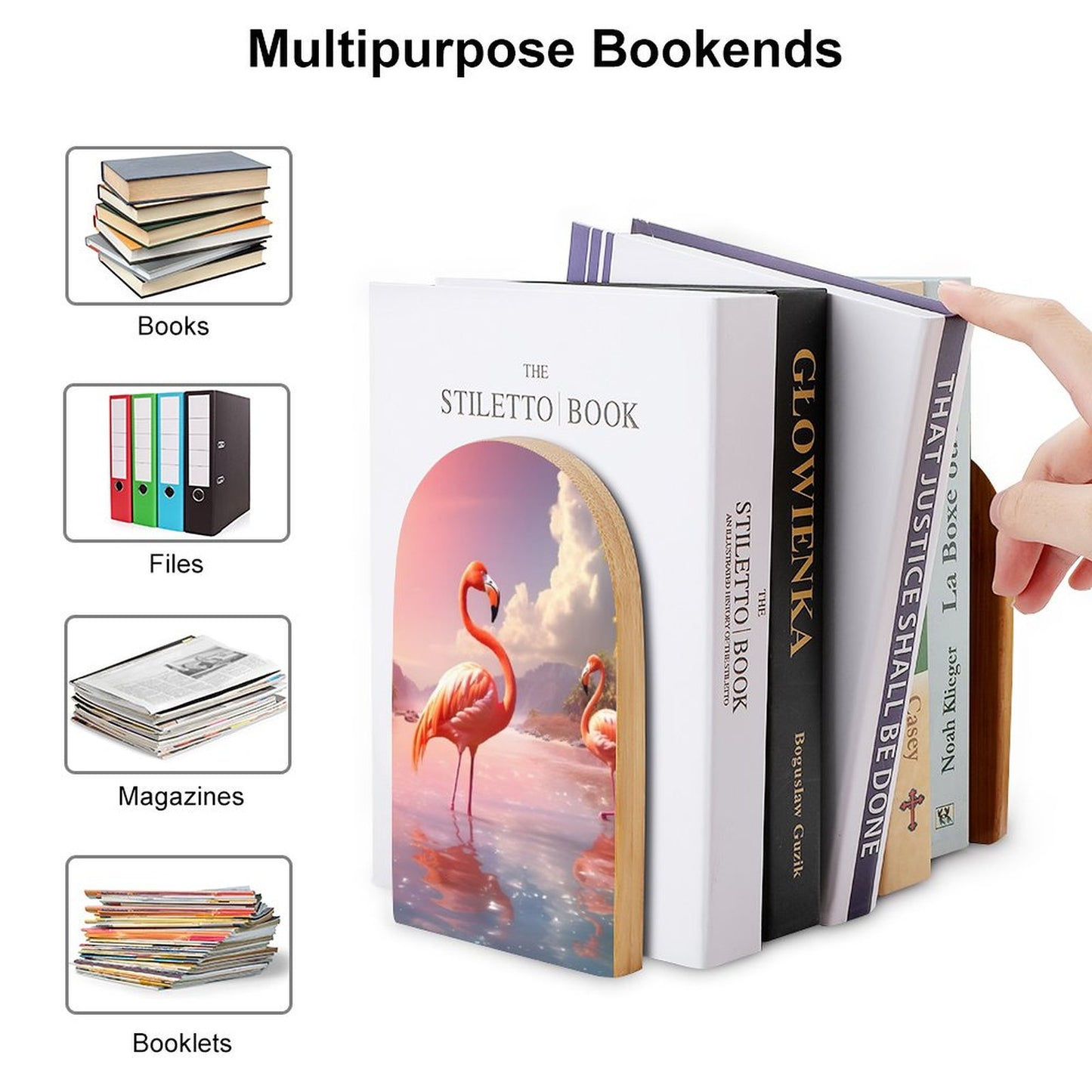 Bookends SolarLab_flamingos_tropical_sea_island_sunlight_fantasy_stock_i_4ce9691a-27a1-4390-8b29-492ab7bad5c9 Style-7 One Size normal-online-PERSONAL DESIGN
