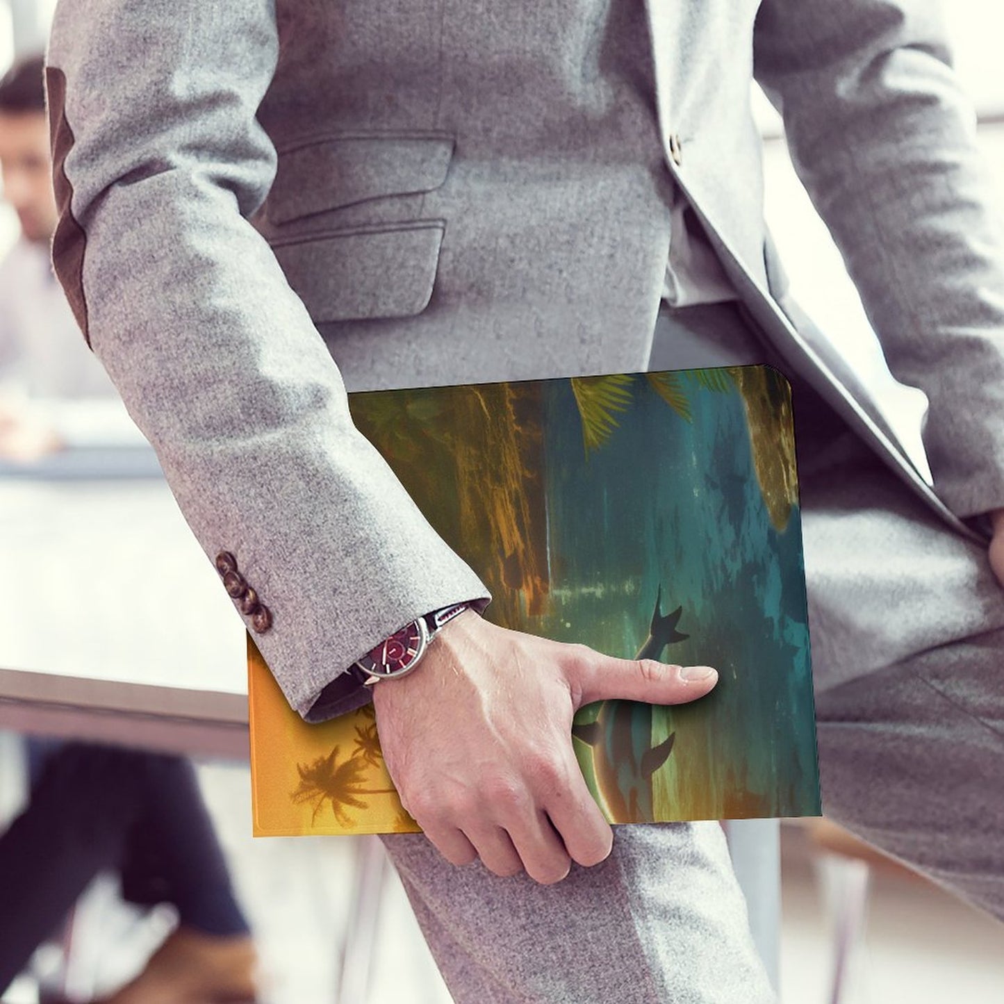 The Ipad Pen Slot Case SolarLab_Dolphins_tropical_sea_island_sunlight_fantasy_stock_il_a1e3c590-502d-47a3-b8a0-58084a7f2d16 normal-online-PERSONAL DESIGN