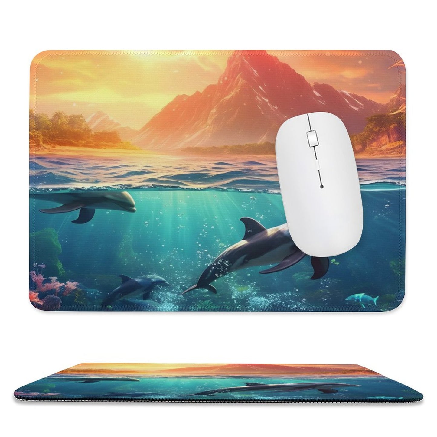 Mouse Pad SolarLab_Dolphins_tropical_sea_island_sunlight_fantasy_hyper-de_f2db25c8-82f5-45d9-9ff2-698e69821ae5 normal-online-PERSONAL DESIGN