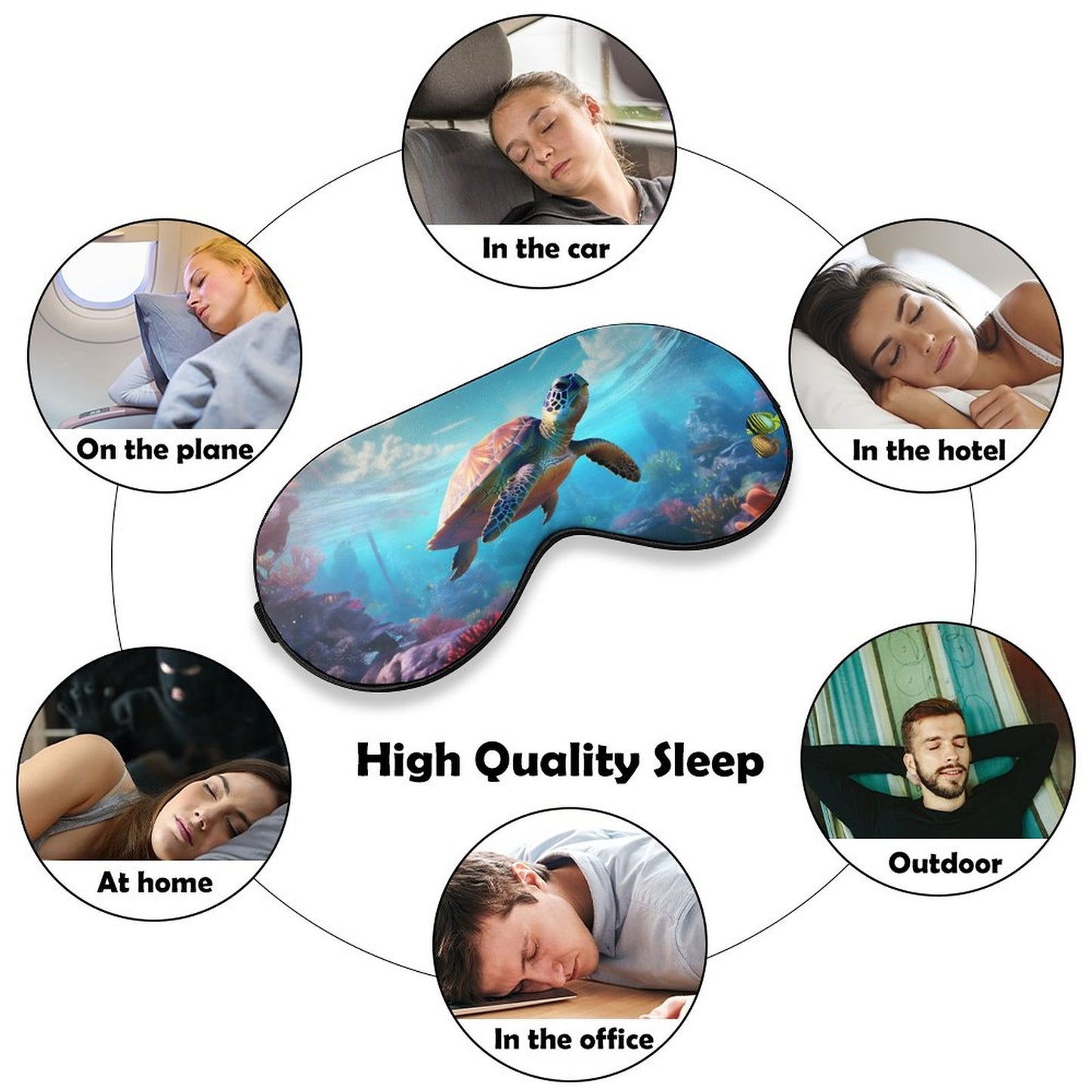 Sleep Mask Sea Turtles HSM01C003 normal-online-PERSONAL DESIGN