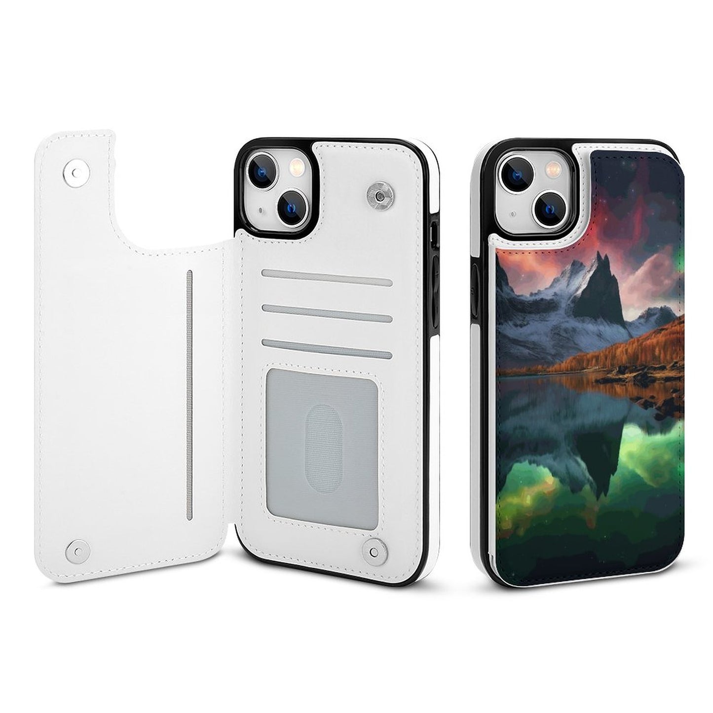 Mobile Phone Case for Apple IPhone 14 SolarLab_Norwegian_aurora_autumn_mountains_forests_lake_hyper-d_fd6b31eb-d54c-4ac7-9098-1bd7b0c69e9a normal-online-PERSONAL DESIGN