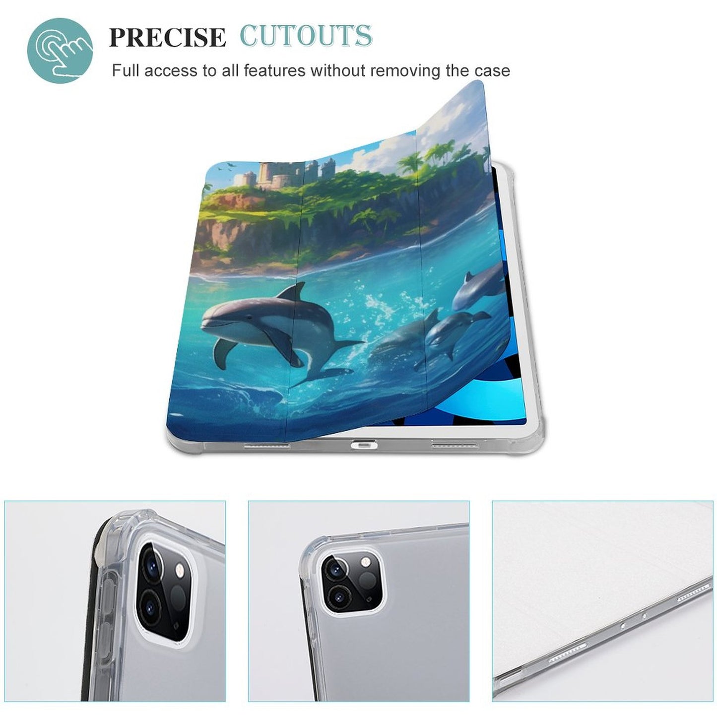 The Ipad Pen Slot Case SolarLab_Dolphins_tropical_sea_island_sunlight_fantasy_stock_il_fcec8005-dae5-4c03-8fbd-f778649c18b4 normal-online-PERSONAL DESIGN