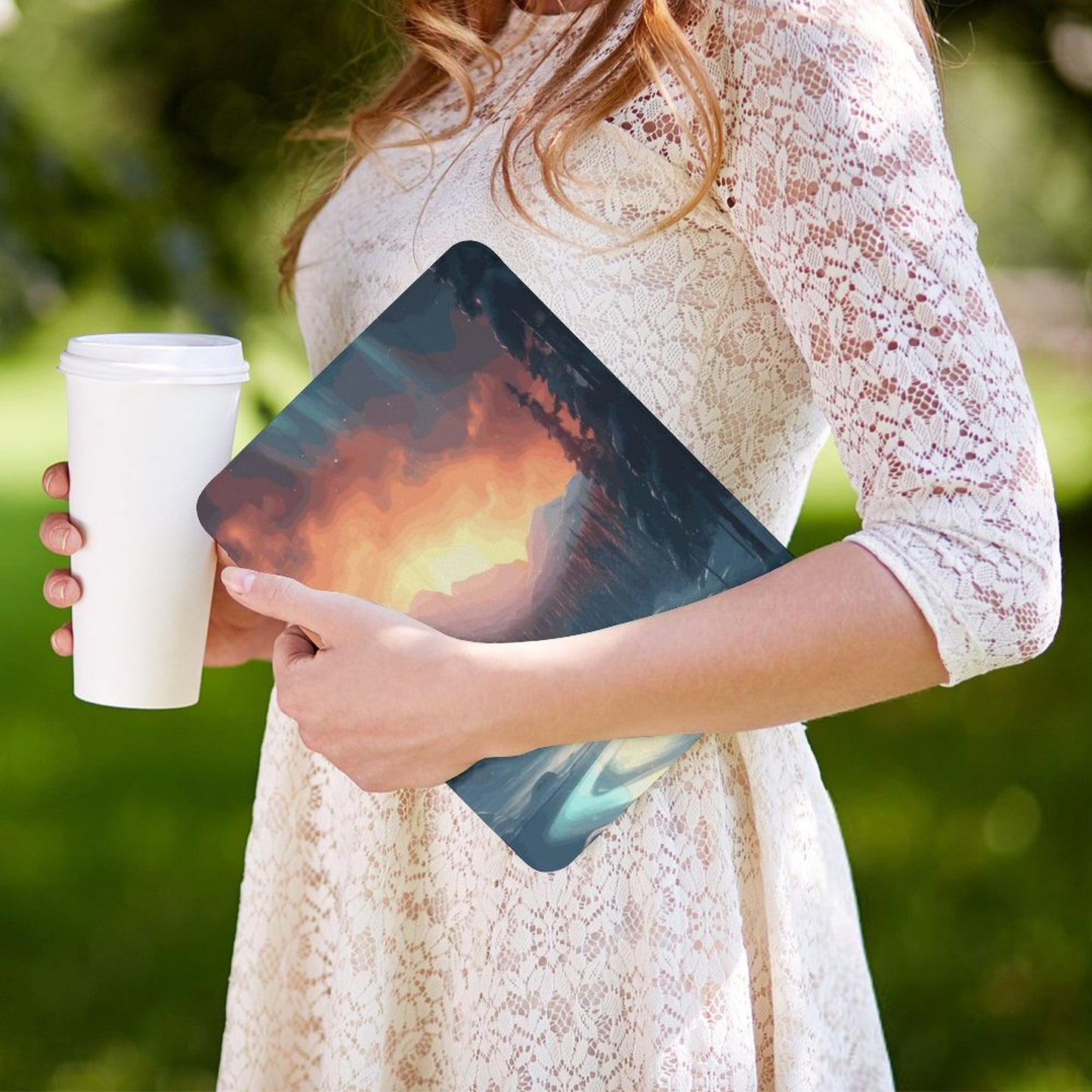 The Ipad Pen Slot Case SolarLab_Norwegian_aurora_winter_mountains_forests_hyper-detail_569b47dc-9312-4b74-b052-f4d3b554921e normal-online-PERSONAL DESIGN