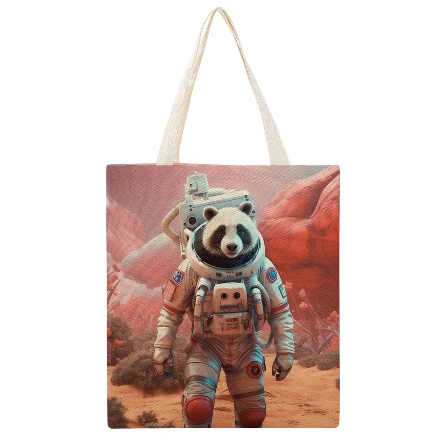 Canvas Tote Bag Double SolarLab_a_Panda_astronaut_walk_on_the_Mars_spaceship_Cyberpunk_0bdf3981-a0b9-4aad-bbc3-67798d3c110e Style-39 38×41cm normal-online-PERSONAL DESIGN