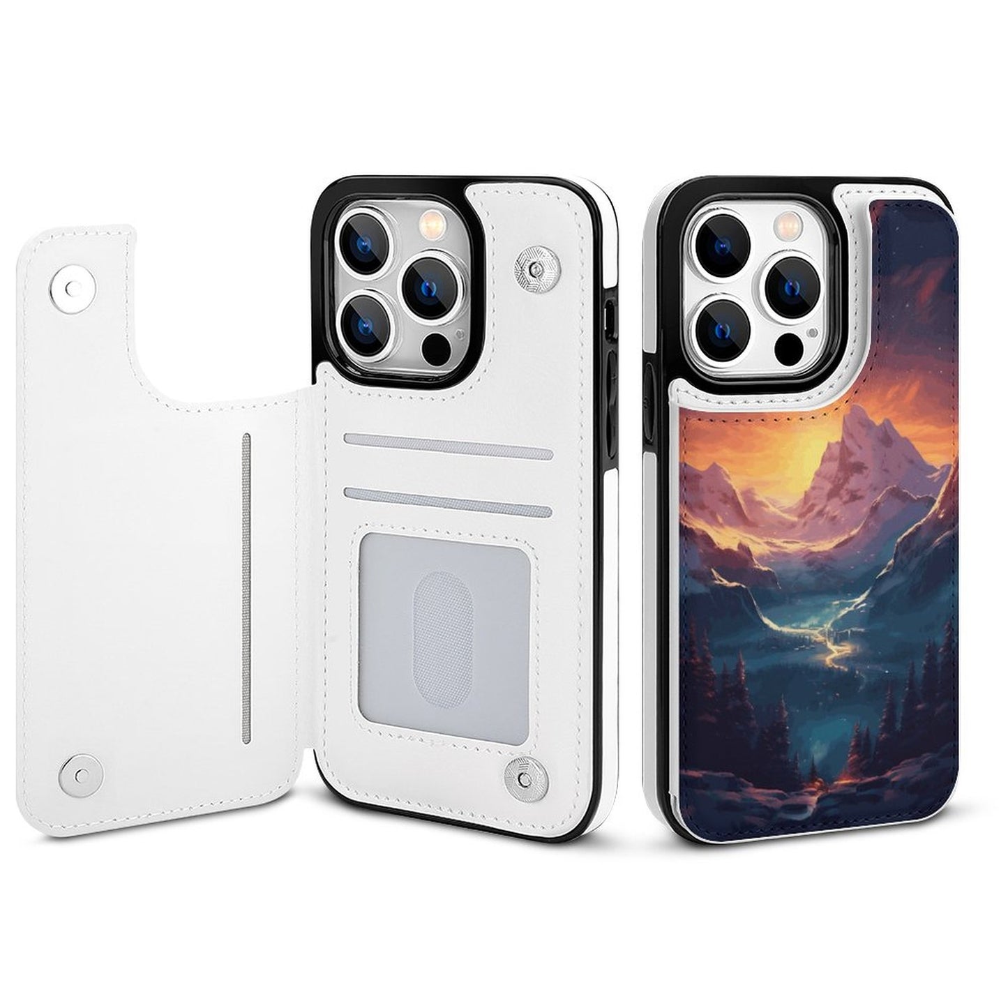 Mobile Phone Case for Apple IPhone 14 SolarLab_Norwegian_aurora_winter_mountains_forests_hyper-detail_a7427f32-3528-4890-abde-0738f38c252c normal-online-PERSONAL DESIGN