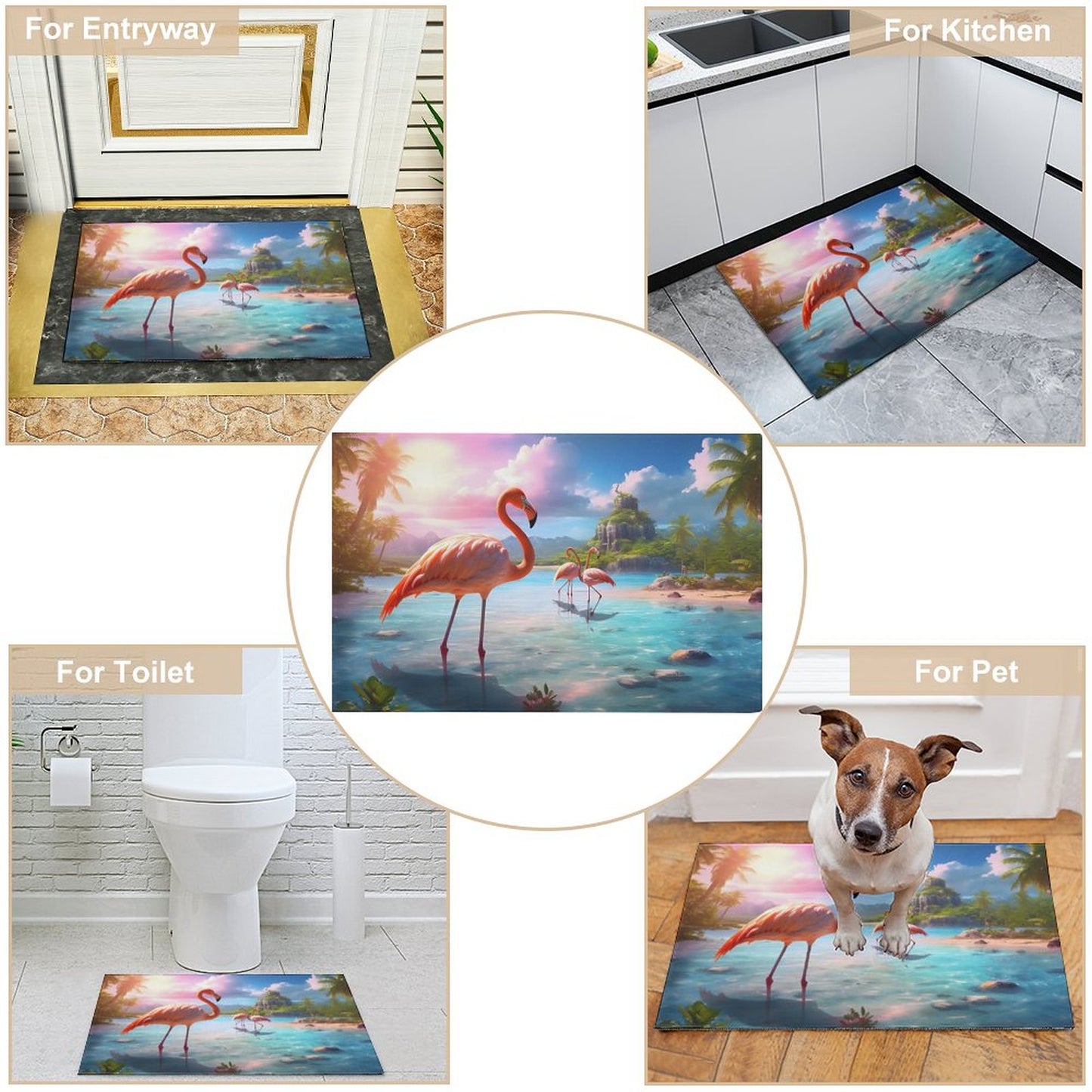 Carpet Flamingos_001 Style One Size normal-online-PERSONAL DESIGN