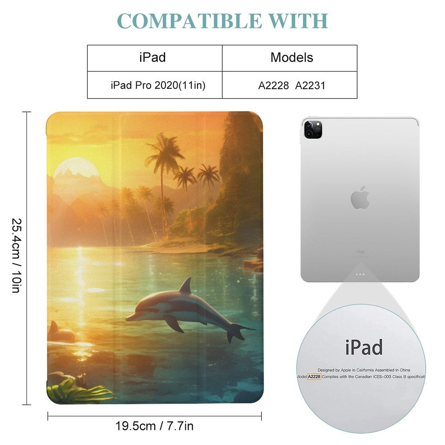 The Ipad Pen Slot Case SolarLab_Dolphins_tropical_sea_island_sunlight_fantasy_stock_il_a1e3c590-502d-47a3-b8a0-58084a7f2d16 normal-online-PERSONAL DESIGN