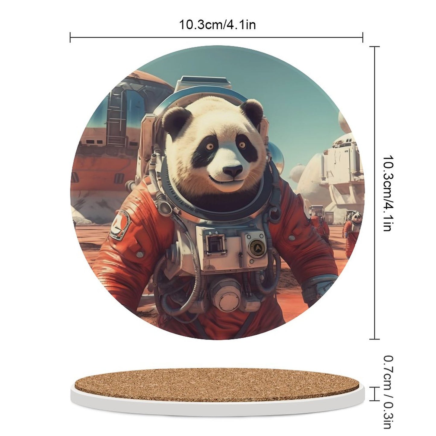 Ceramic Coasters (Round) SolarLab_a_Panda_astronaut_walk_on_the_Mars_spaceship_sci-fi_pu_793a70ab-82ca-4501-88c6-6cc9c3220406 normal-online-PERSONAL DESIGN