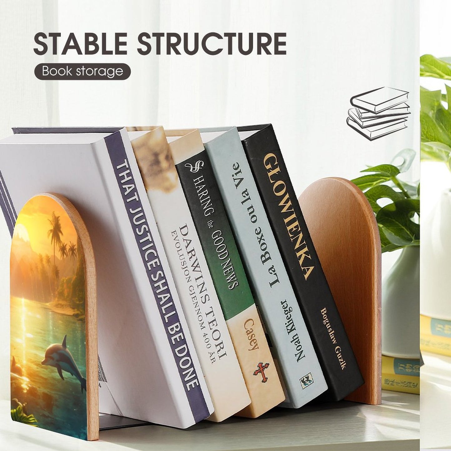 Bookends SolarLab_Dolphins_tropical_sea_island_sunlight_fantasy_stock_il_a1e3c590-502d-47a3-b8a0-58084a7f2d16 Style-11 One Size normal-online-PERSONAL DESIGN
