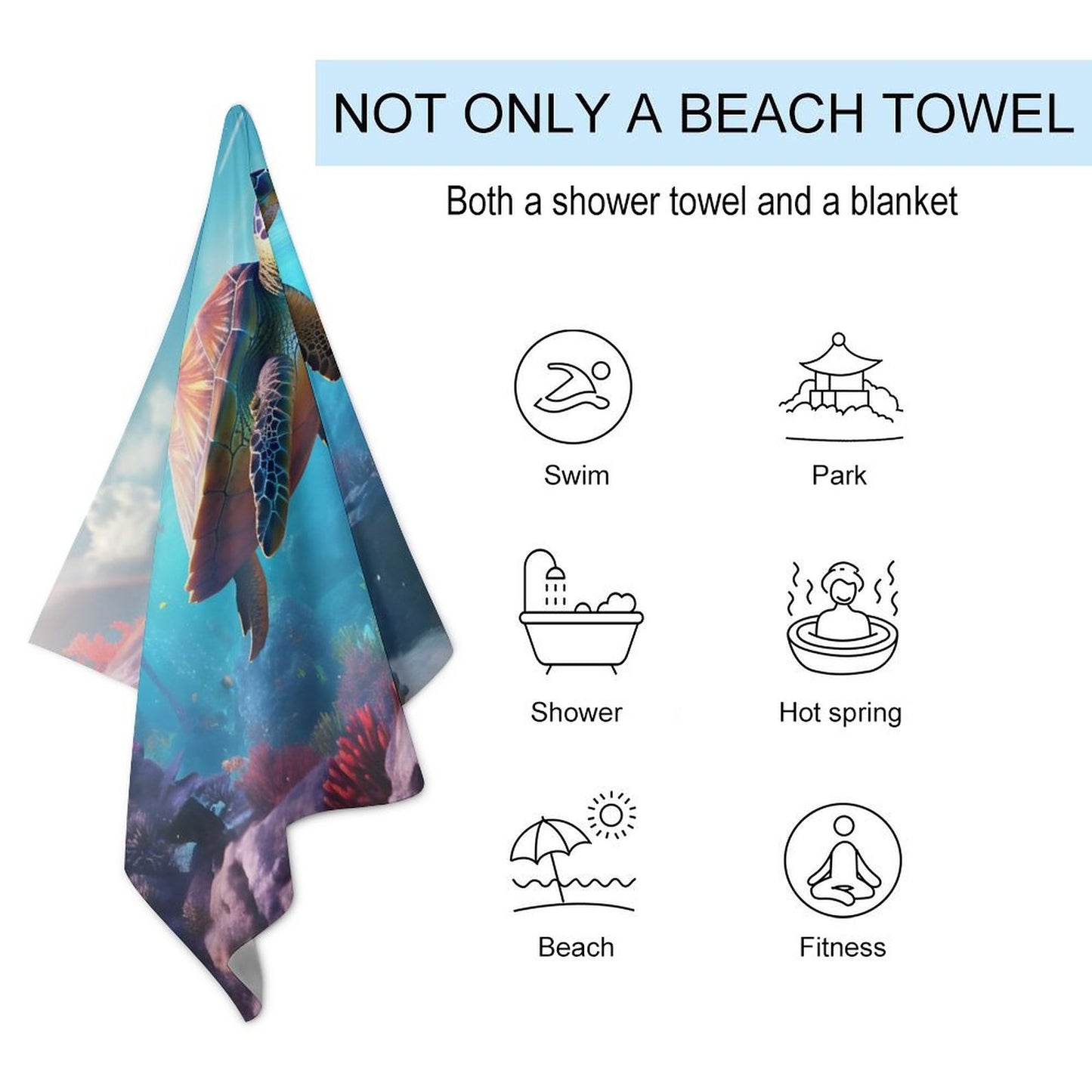 Beach Towel SolarLab_Sea_turtles_tropical_sea_island_sunlight_fantasy_stock_a8e2acd4-f704-46d7-956a-d919666d76ff Style One Size normal-online-PERSONAL DESIGN