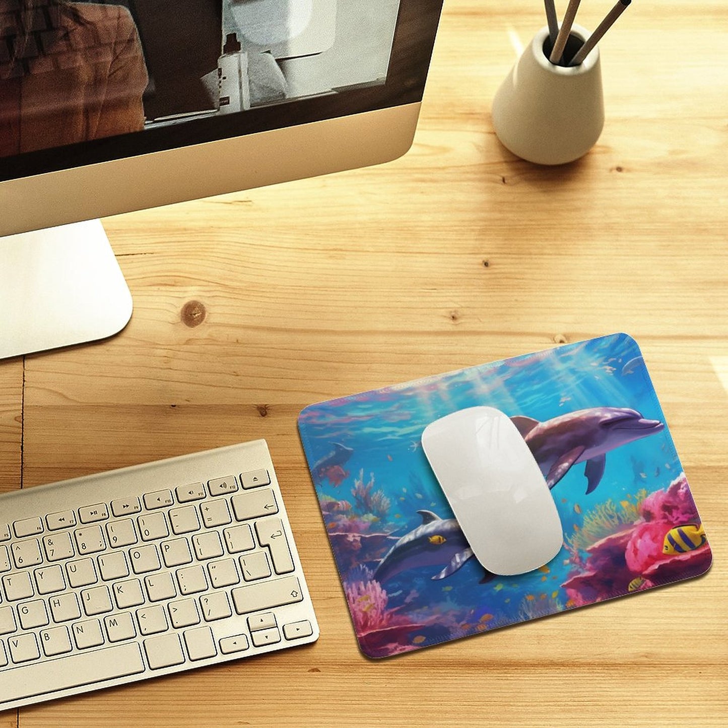Mouse Pad SolarLab_Dolphins_tropical_sea_hyper-detail_high_resolution_8k_655814c8-b7f8-4c4c-9763-de92d9ff2f5d_ normal-online-PERSONAL DESIGN