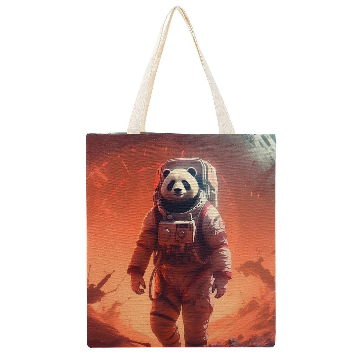 Canvas Tote Bag Double SolarLab_a_Panda_astronaut_walk_on_the_Mars_spaceship_Cyberpunk_68b4d70b-912c-4a5b-b14c-5ba05107d5dc Style-37 38×41cm normal-online-PERSONAL DESIGN