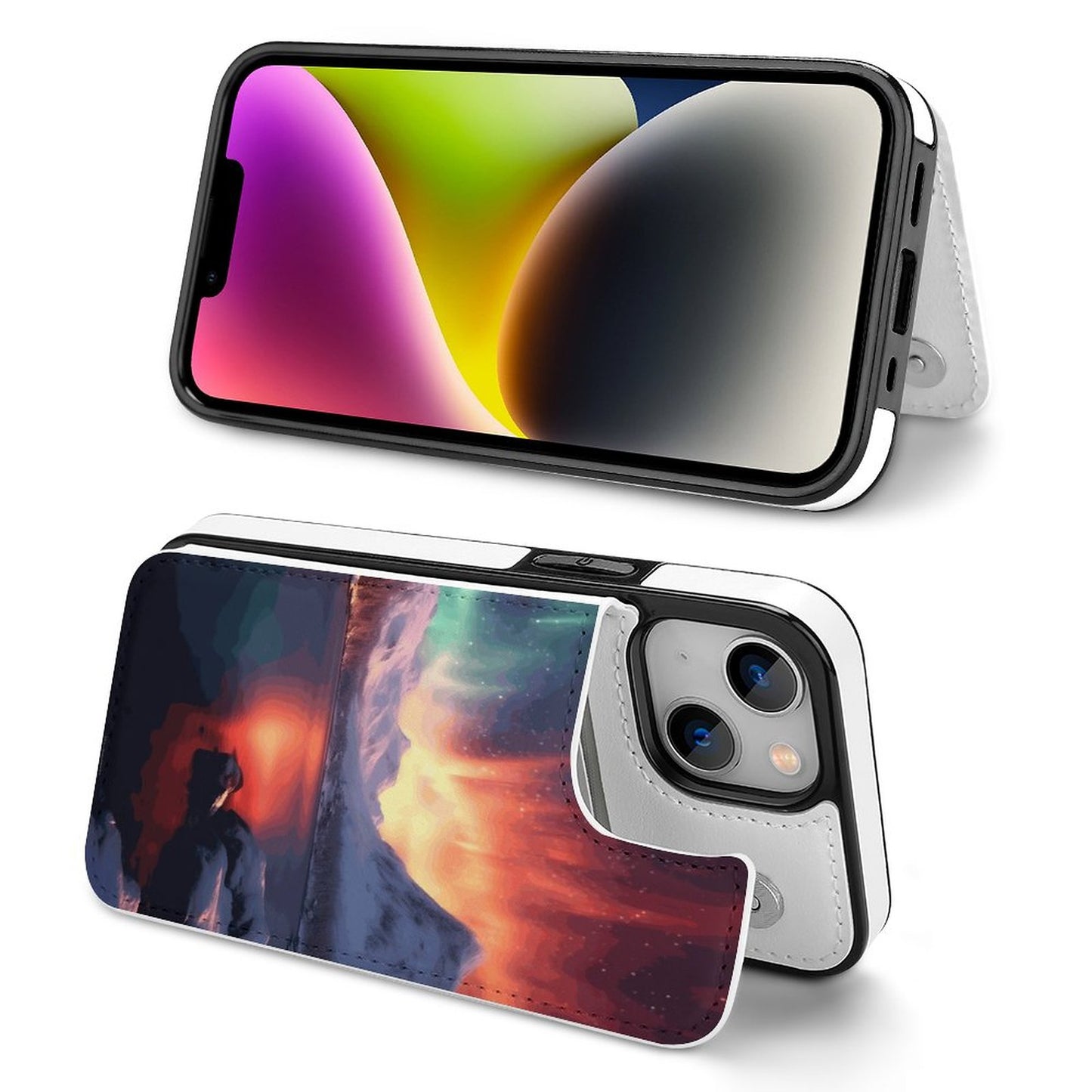 Mobile Phone Case for Apple IPhone 14 SolarLab_Norwegian_aurora_winter_mountains_forests_lake_hyper-d_d5f5f8af-edcf-4892-a640-8e4a2b673b21 normal-online-PERSONAL DESIGN
