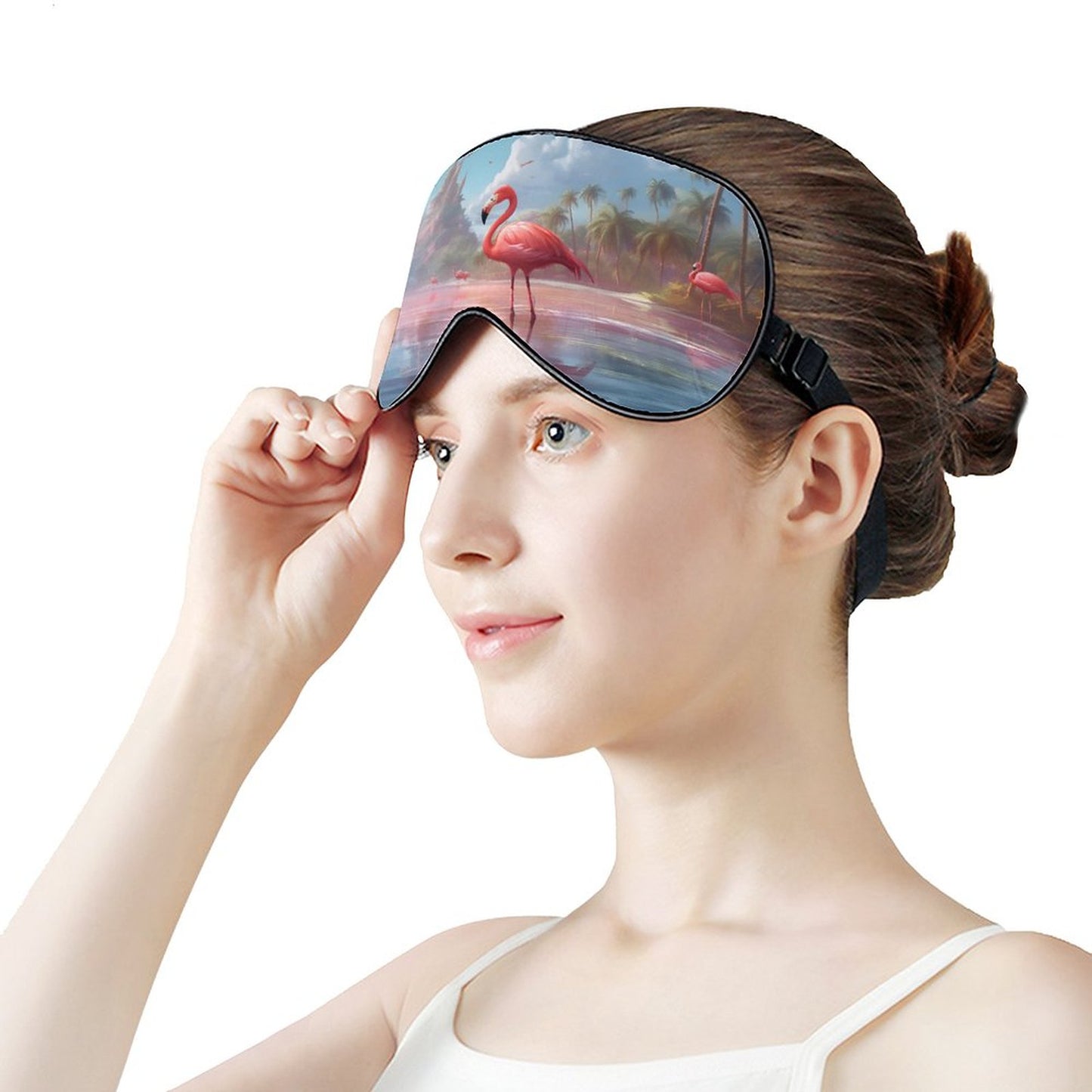 Sleep Mask Flamingos HSM01A005 normal-online-PERSONAL DESIGN