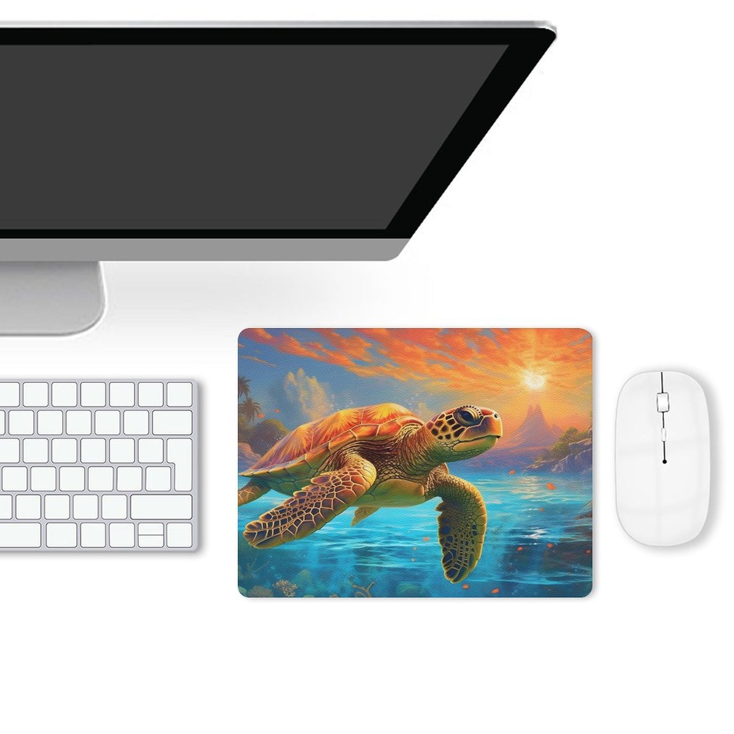 Leather Mouse Pad SolarLab_Sea_turtles_tropical_sea_island_sunlight_fantasy_art_d_c29a6e10-0f28-42ee-8e19-15bcf9990e3c Style One Size normal-online-PERSONAL DESIGN