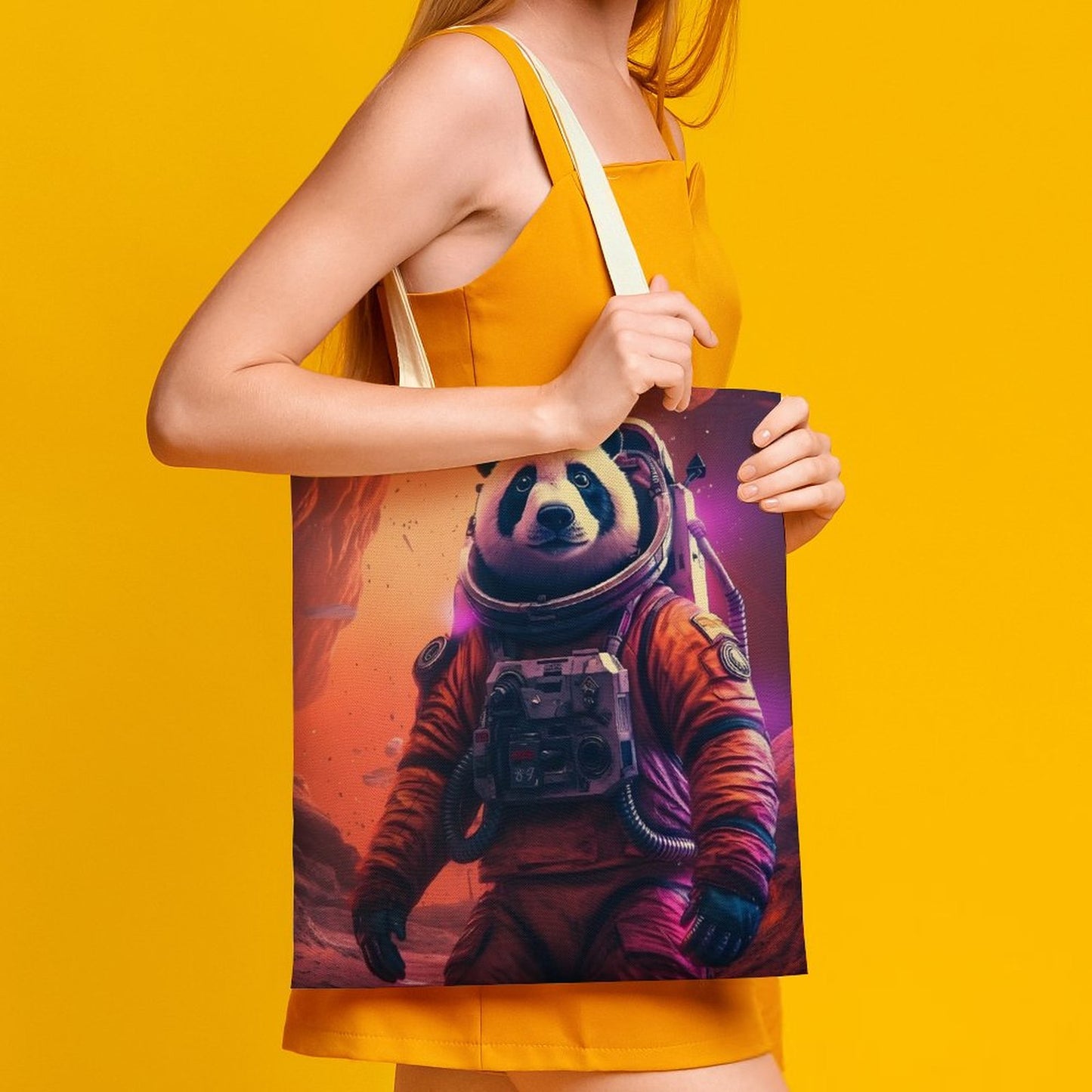 Canvas Tote Bag Double SolarLab_a_Panda_astronaut_walk_on_the_Mars_spaceship_Cyberpunk_e2ab4124-d37f-4030-8cc7-141a47bbb18d Style 38×41cm normal-online-PERSONAL DESIGN