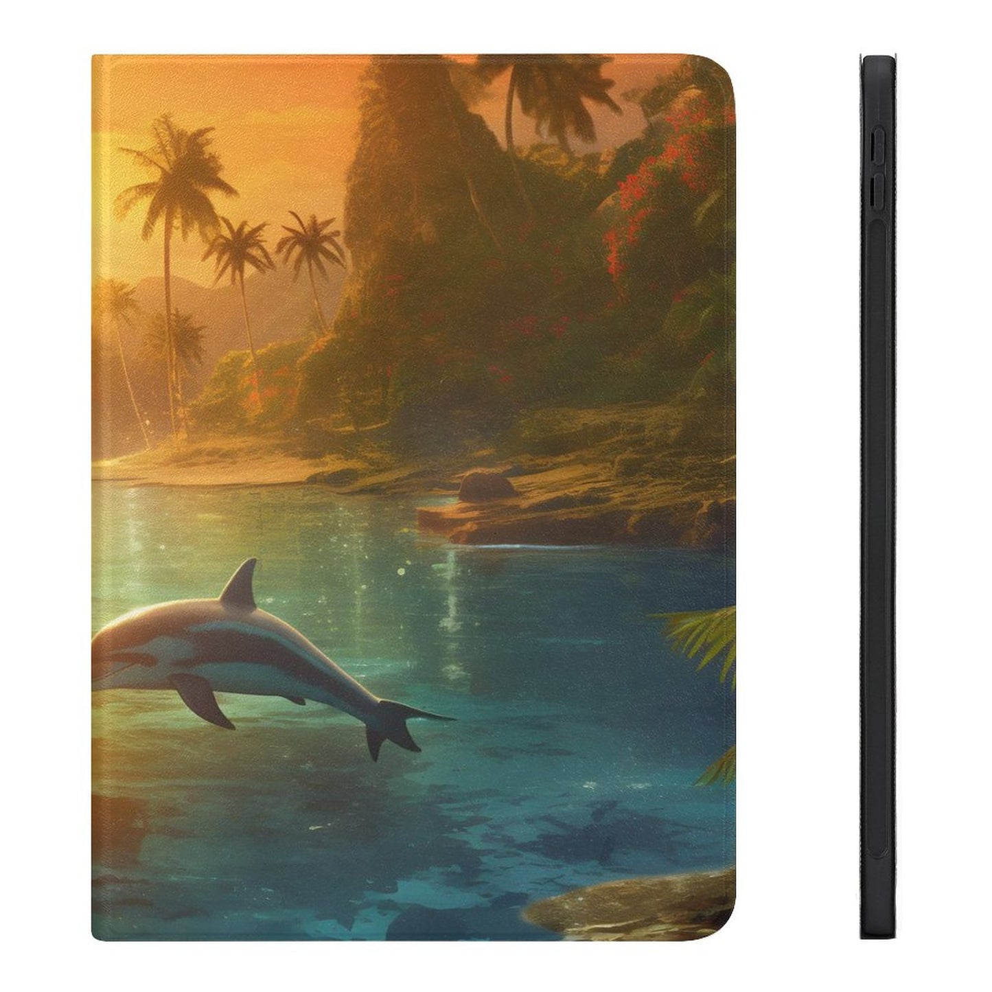 The Ipad Pen Slot Case SolarLab_Dolphins_tropical_sea_island_sunlight_fantasy_stock_il_a1e3c590-502d-47a3-b8a0-58084a7f2d16 normal-online-PERSONAL DESIGN