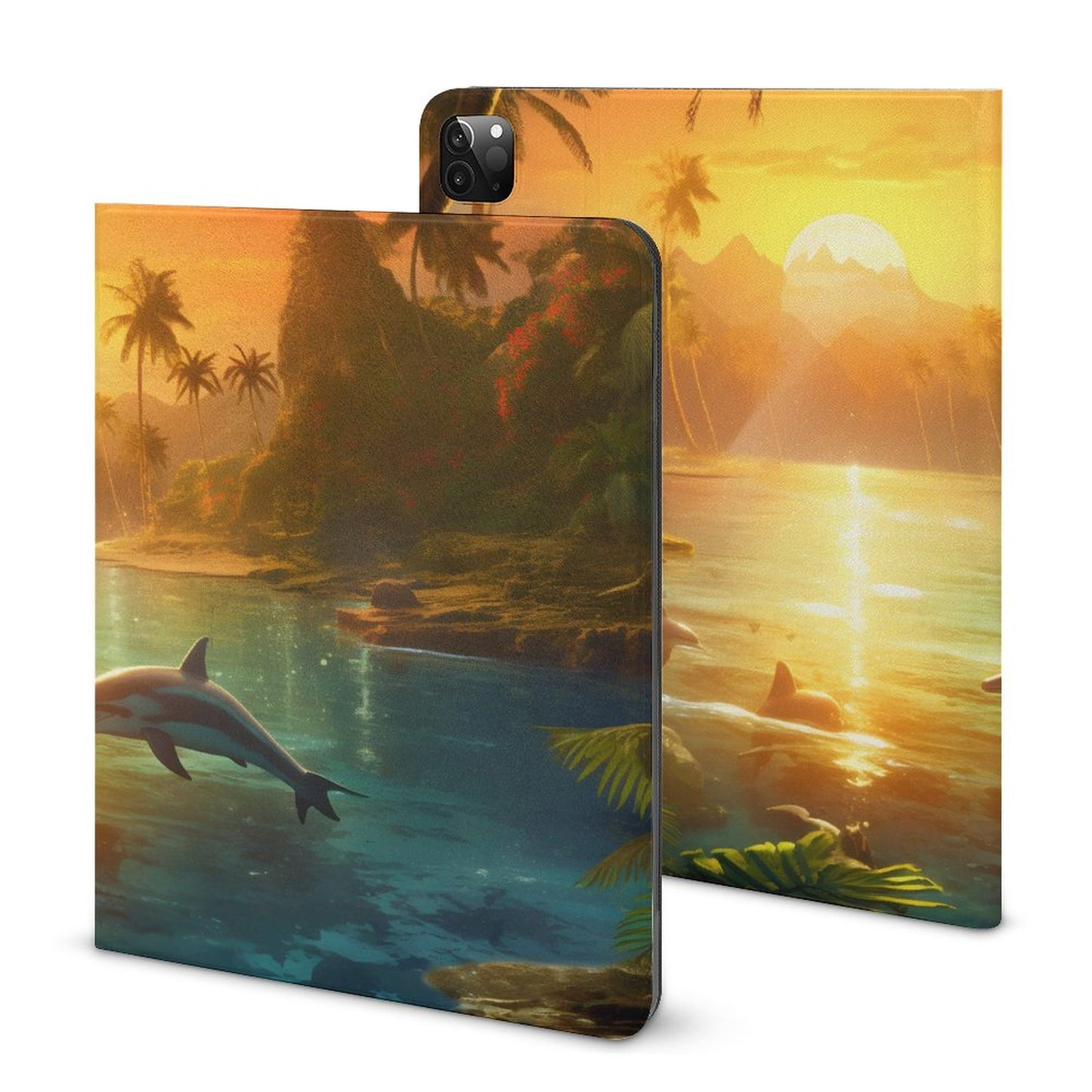 The Ipad Pen Slot Case SolarLab_Dolphins_tropical_sea_island_sunlight_fantasy_stock_il_a1e3c590-502d-47a3-b8a0-58084a7f2d16 normal-online-PERSONAL DESIGN
