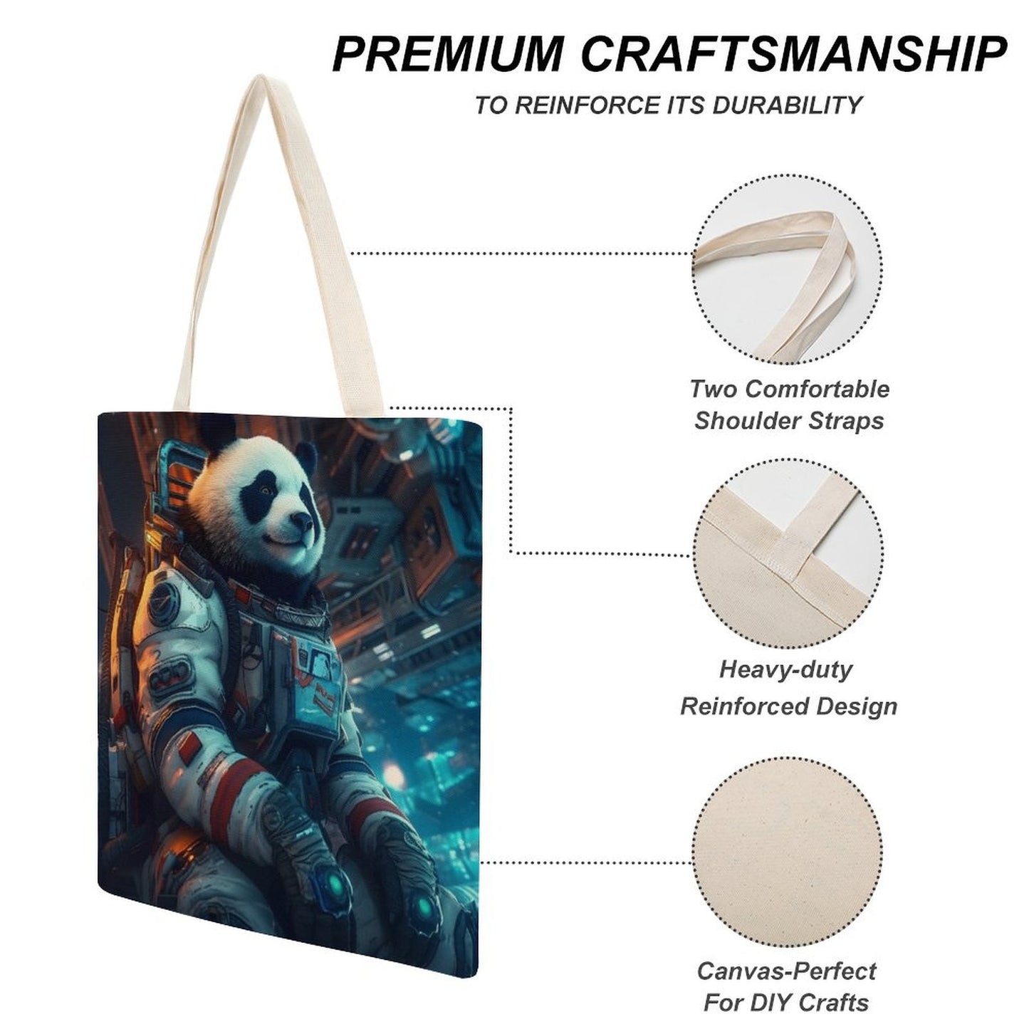 Canvas Tote Bag Double SolarLab_a_Panda_astronaut_walk_on_the_space_rocket_Cyberpunk_f_934c4566-c7bf-4d90-afa5-149387b17027 Style-25 38×41cm normal-online-PERSONAL DESIGN