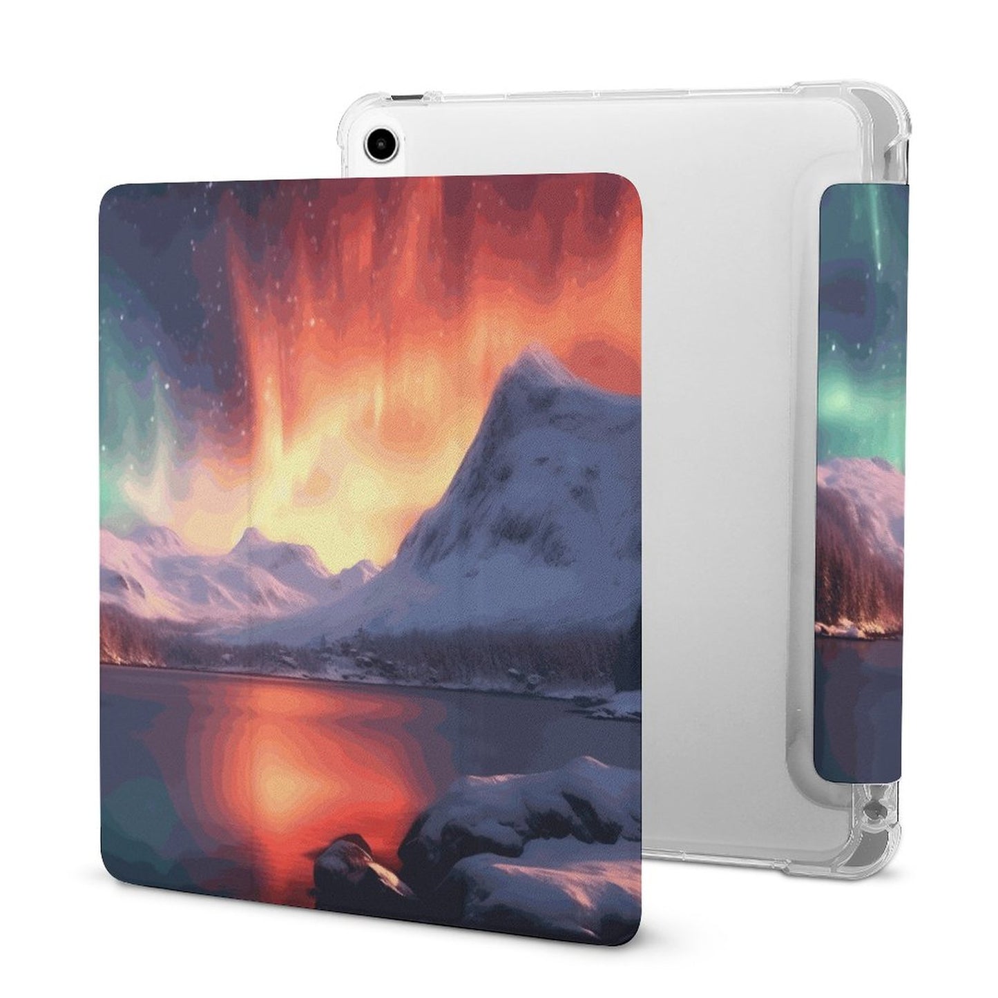 The Ipad Pen Slot Case SolarLab_Norwegian_aurora_winter_mountains_forests_lake_hyper-d_d5f5f8af-edcf-4892-a640-8e4a2b673b21 normal-online-PERSONAL DESIGN