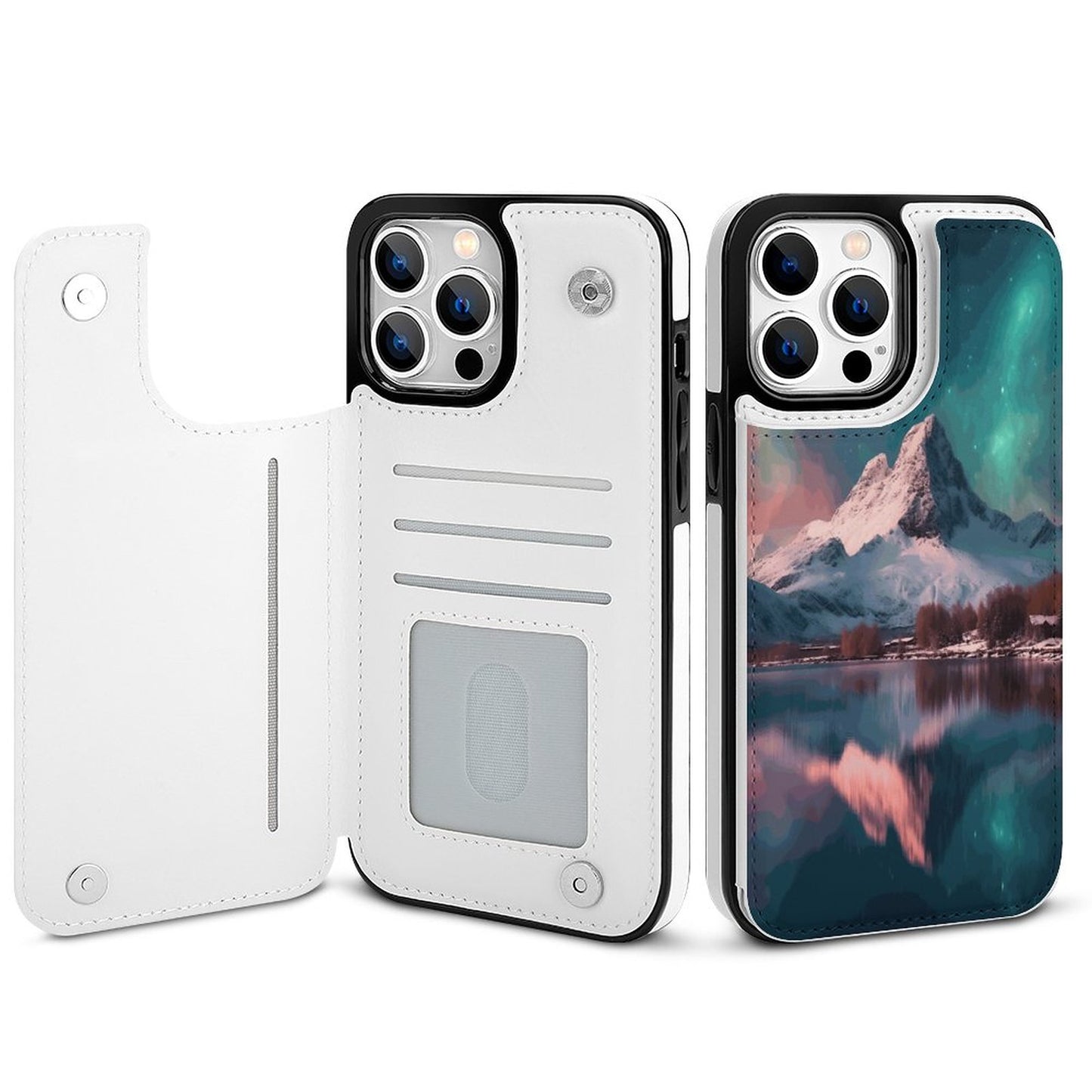 Mobile Phone Case for Apple IPhone 14 SolarLab_Norwegian_aurora_winter_mountains_forests_lake_hyper-d_02eaf923-bc93-48e1-828a-35b11ccc5bd9 normal-online-PERSONAL DESIGN