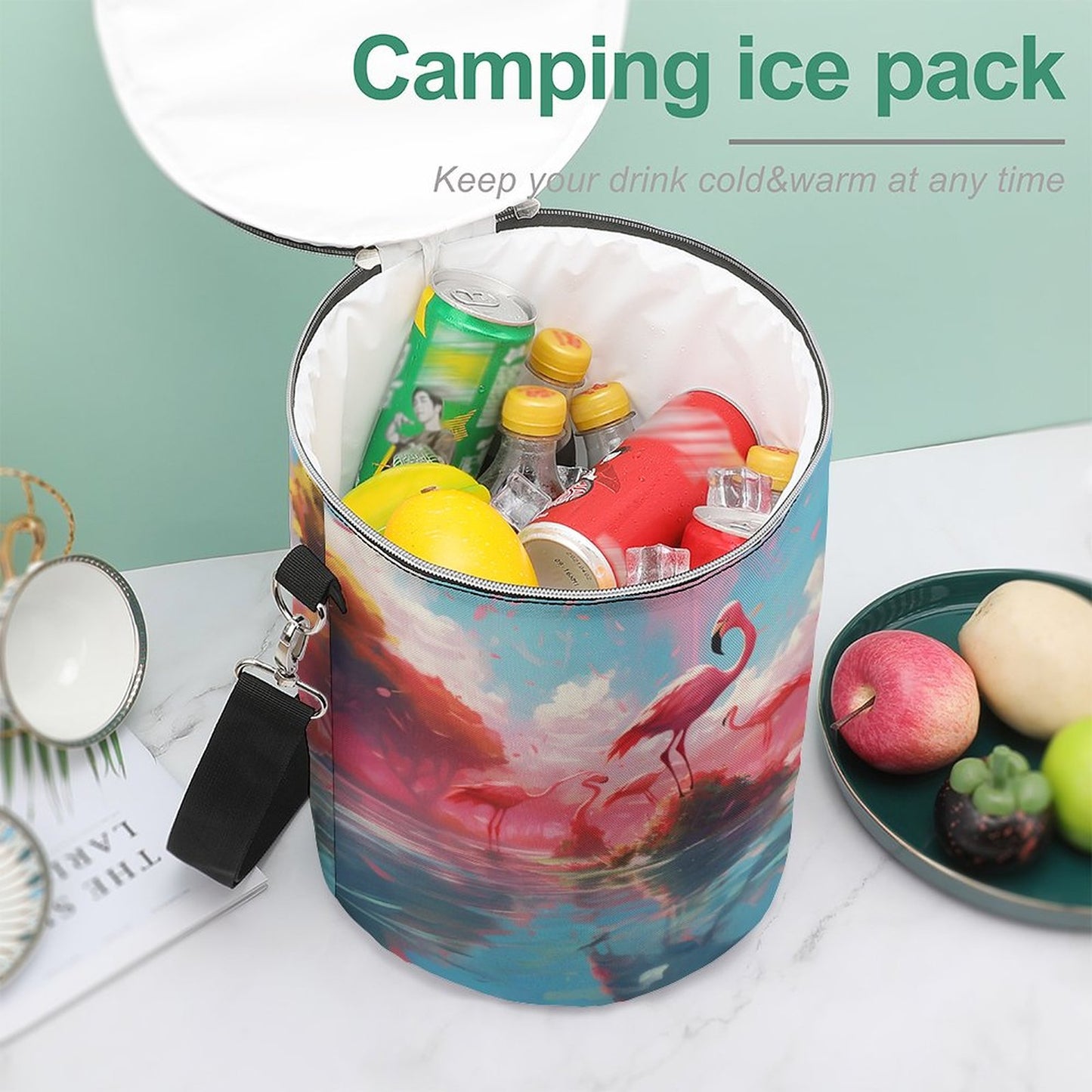 Camping Ice Pack Flamingos 007, One Size normal-online-PERSONAL DESIGN