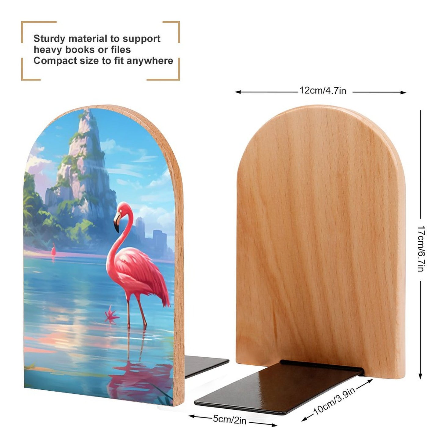 Bookends SolarLab_Flamingos_tropical_sea_island_sunlight_fantasy_stock_i_2ed02f3b-258a-4584-b85c-c49030f83fa7 Style-5 One Size normal-online-PERSONAL DESIGN