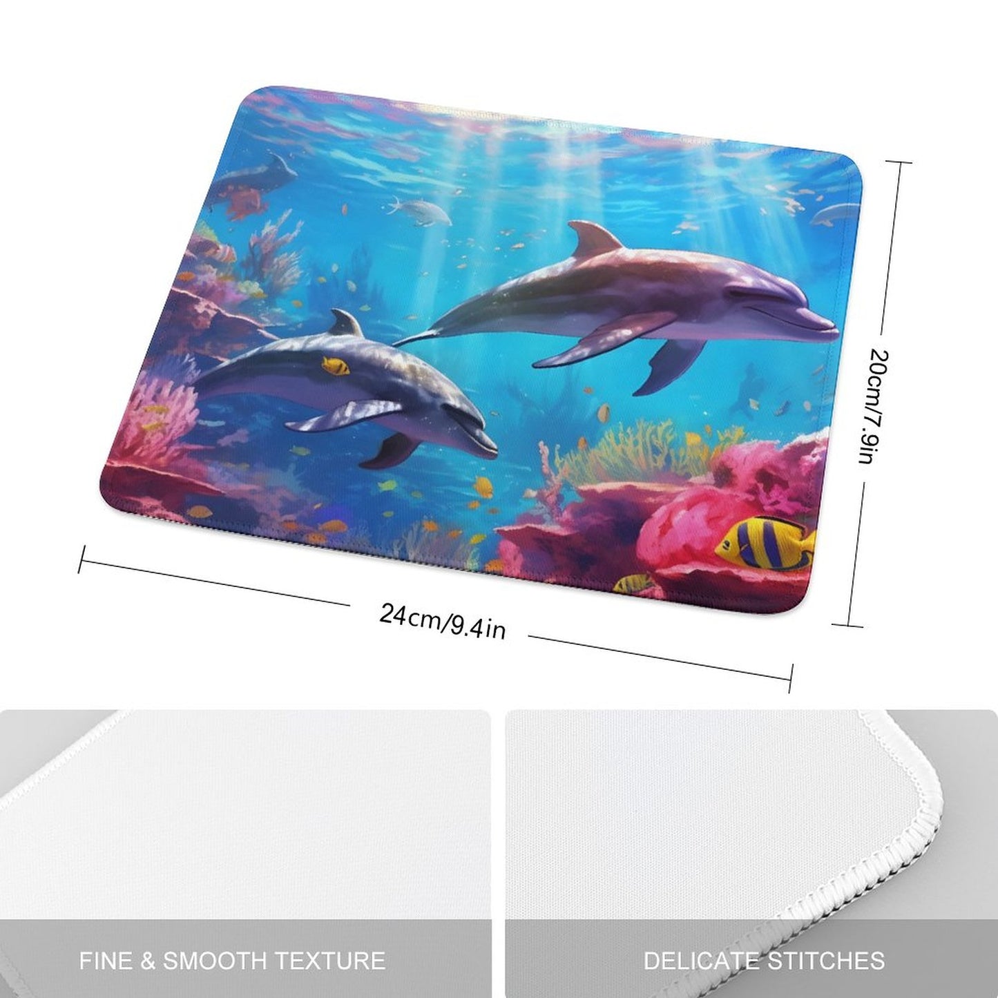 Mouse Pad SolarLab_Dolphins_tropical_sea_hyper-detail_high_resolution_8k_655814c8-b7f8-4c4c-9763-de92d9ff2f5d_ normal-online-PERSONAL DESIGN