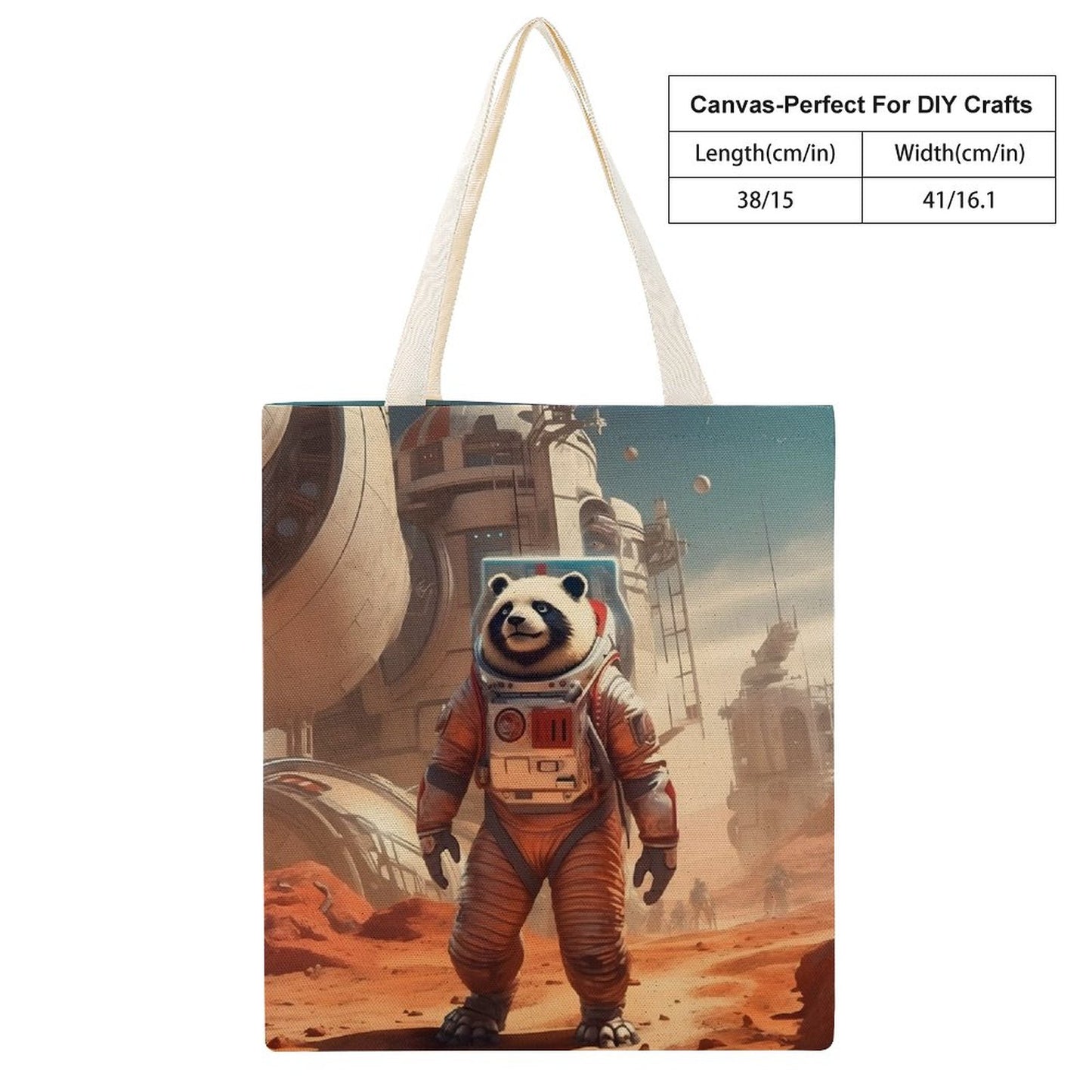 Canvas Tote Bag Double SolarLab_a_Panda_astronaut_walk_on_the_Mars_starship_Cyberpunk__59fd3da3-8403-456b-9fa2-da871549cf0d Style-33 38×41cm normal-online-PERSONAL DESIGN