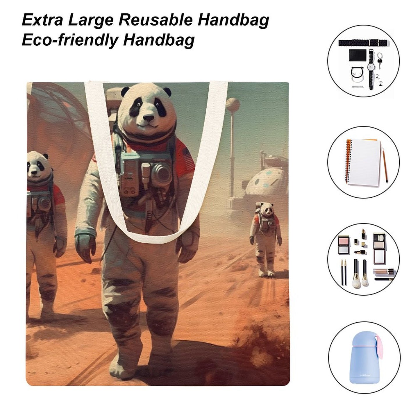 Canvas Tote Bag Double SolarLab_Pandas_astronaut_walk_on_the_Mars_starship_Cyberpunk_f_2cc9b61d-e23a-4714-b196-75907c177544 Style-20 38×41cm normal-online-PERSONAL DESIGN