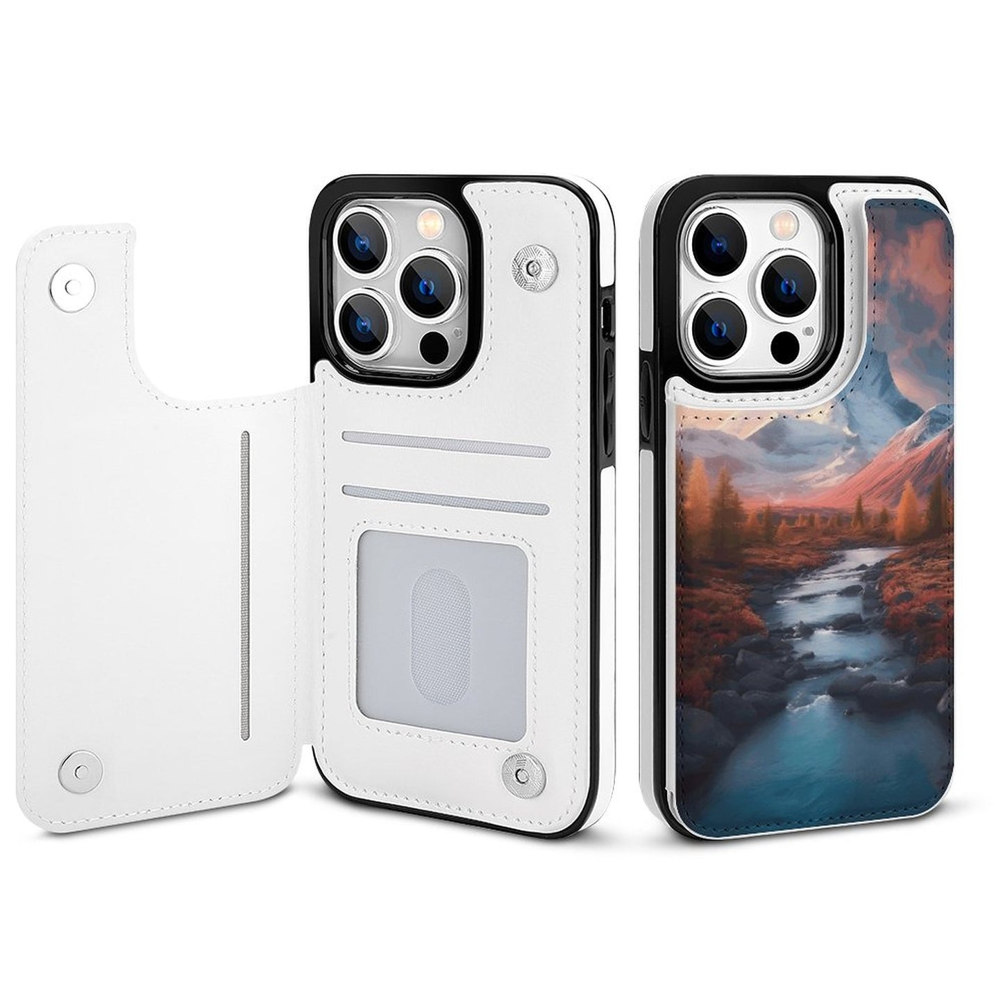 Mobile Phone Case for Apple IPhone 14 SolarLab_Norwegian_aurora_autumn_mountains_forestshyper-detail__935e43e8-37e6-44dc-8597-129fbe22a01a normal-online-PERSONAL DESIGN