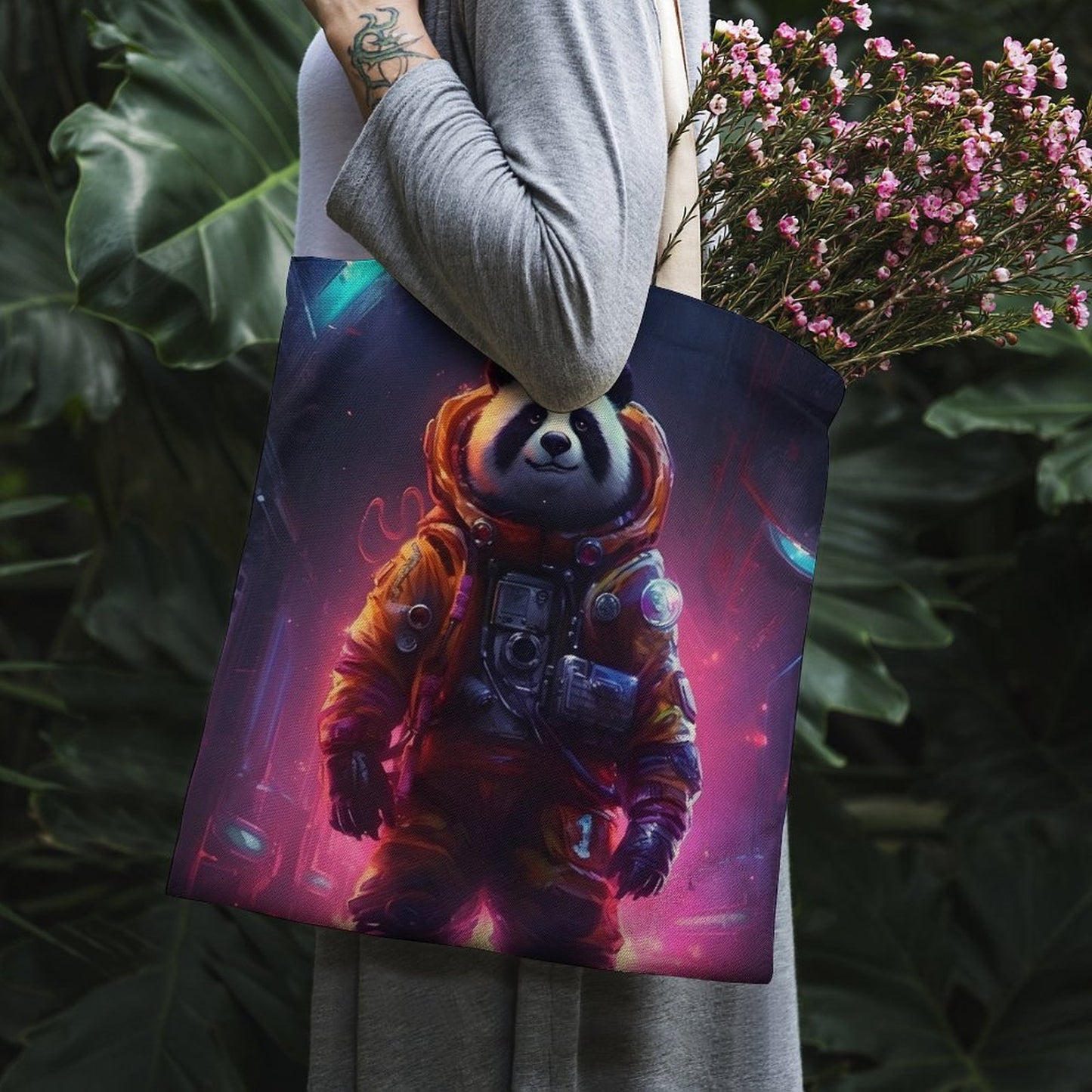 Canvas Tote Bag Double SolarLab_a_Panda_astronaut_walk_on_the_space_rocket_Cyberpunk_f_bd49b382-4c08-4c53-8087-7c81eb7a4d30 Style-30 38×41cm normal-online-PERSONAL DESIGN
