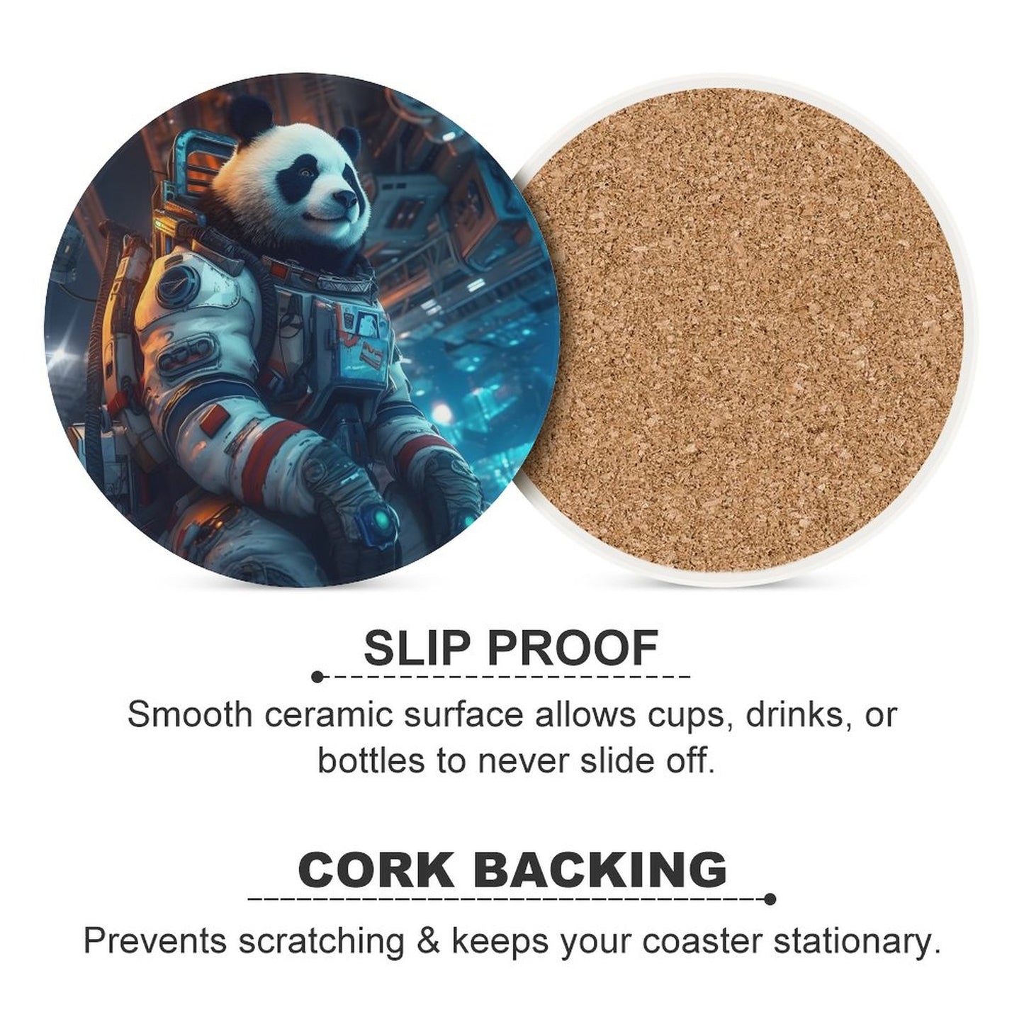 Ceramic Coasters (Round) SolarLab_a_Panda_astronaut_walk_on_the_space_rocket_Cyberpunk_f_934c4566-c7bf-4d90-afa5-149387b17027 normal-online-PERSONAL DESIGN