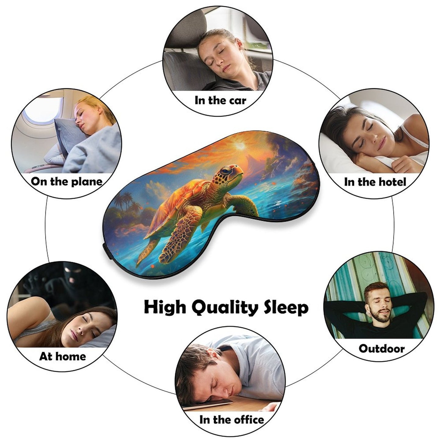 Sleep Mask Sea Turtles HSM01C002 normal-online-PERSONAL DESIGN
