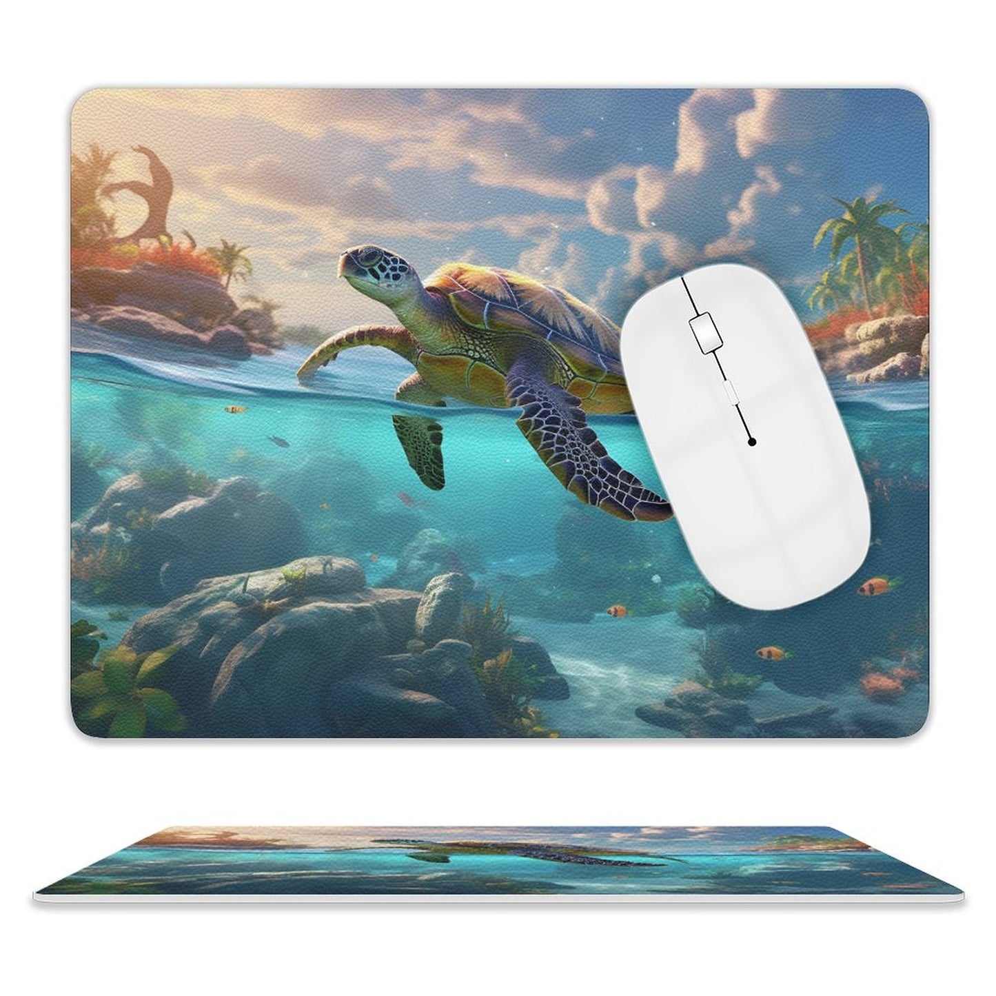 Leather Mouse Pad SolarLab_Sea_turtles_tropical_sea_island_sunlight_hyper-detail__88c311a8-1508-4981-8598-3d2b7de2cfd0 Style One Size normal-online-PERSONAL DESIGN