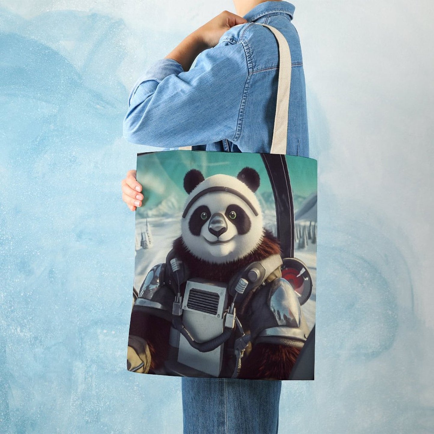 Canvas Tote Bag Double SolarLab_a_Panda_pilot_drive_a_helicopter_in_the_sky_on_the_Arc_3e548a73-b636-47c1-9380-69d8b5c2333e Style-14 38×41cm normal-online-PERSONAL DESIGN