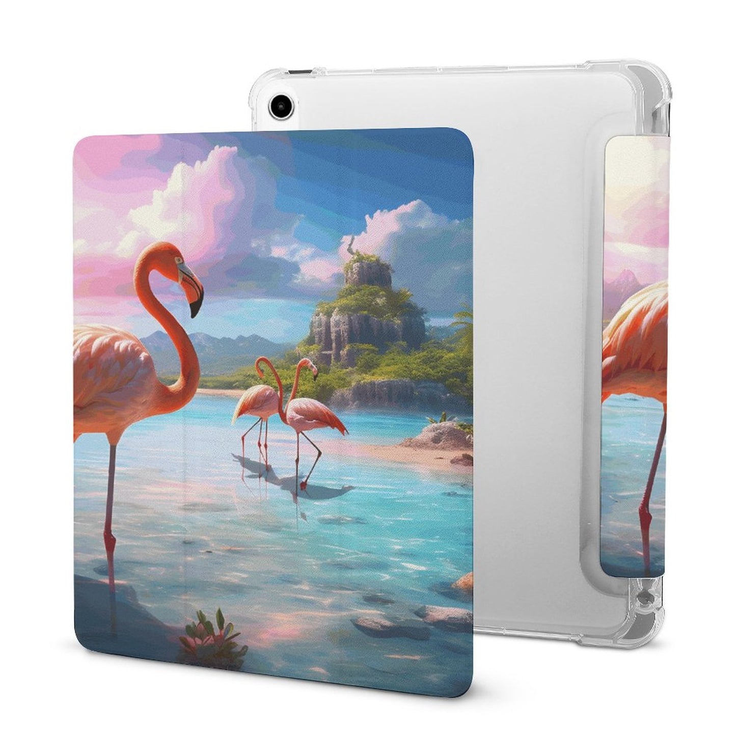 The Ipad Pen Slot Case Flamingos_001 normal-online-PERSONAL DESIGN