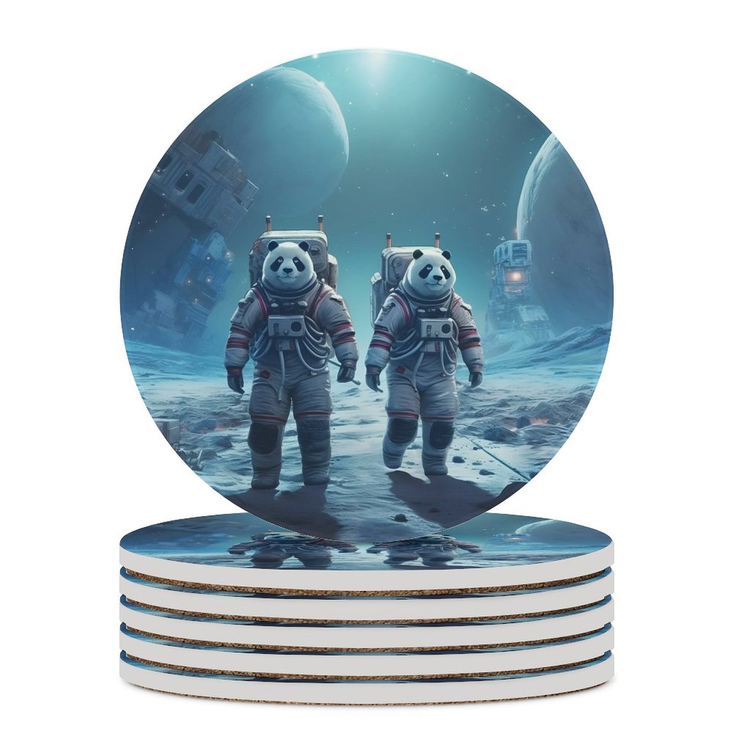 Ceramic Coasters (Round) SolarLab_Panda_astronauts_walk_on_the_moon__Cyberpunk_futuristi_f6c4f1ee-ea0b-4626-8637-deb16437da8c normal-online-PERSONAL DESIGN