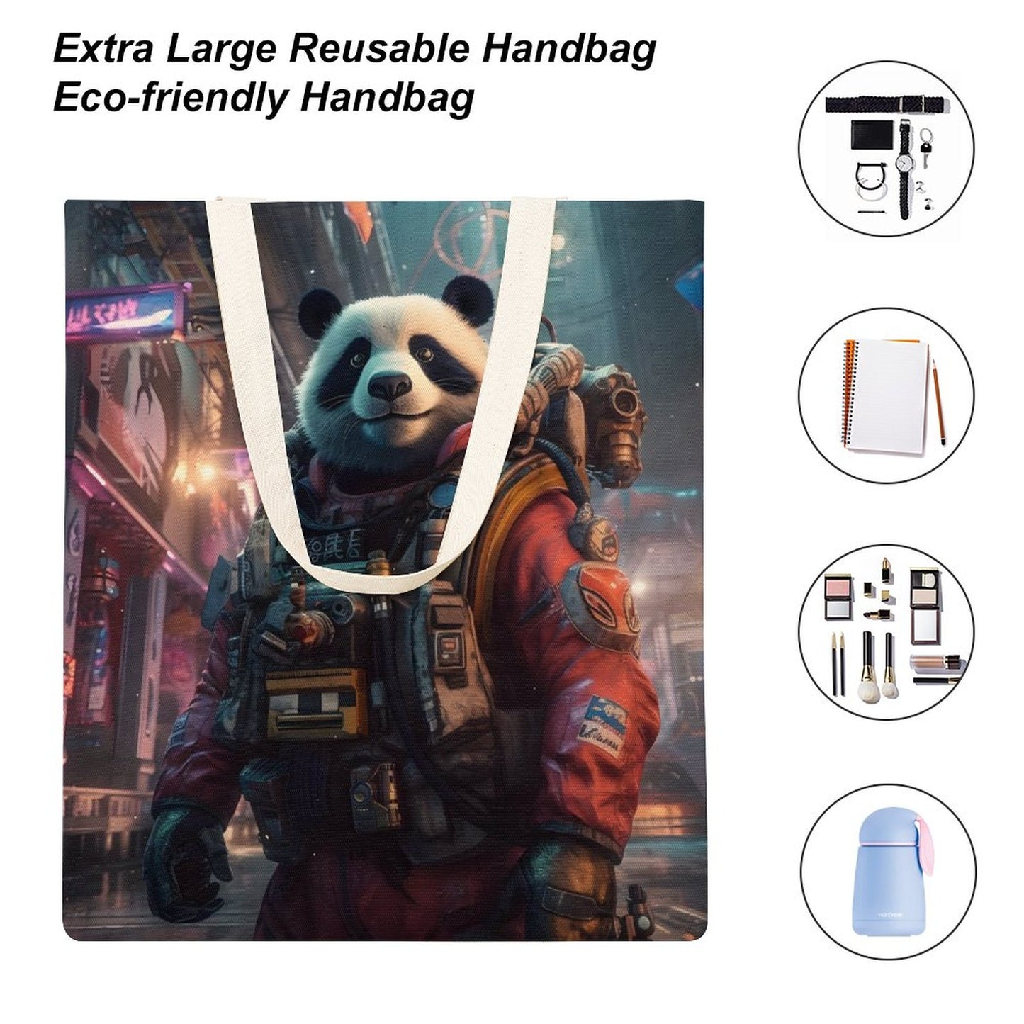 Canvas Tote Bag Double SolarLab_a_Panda_astronaut_walk_on_the_space_rocket_Cyberpunk_f_7ebe1c4d-9ec7-4909-bd5d-cab48a4a3fa7 Style-26 38×41cm normal-online-PERSONAL DESIGN