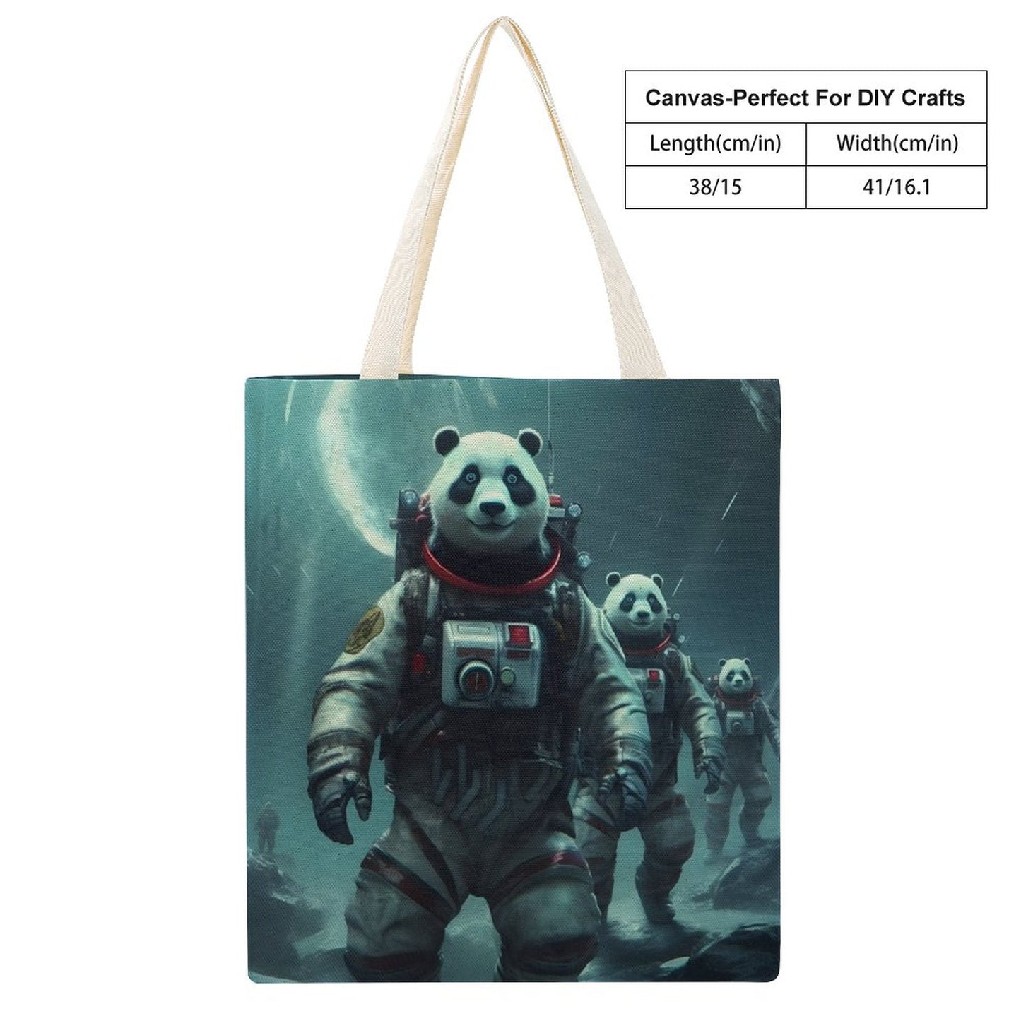 Canvas Tote Bag Double SolarLab_Panda_astronauts_walk_on_the_moon__Cyberpunk_futuristi_aba97693-24f0-402b-b670-9780391a5621 Style-24 38×41cm normal-online-PERSONAL DESIGN