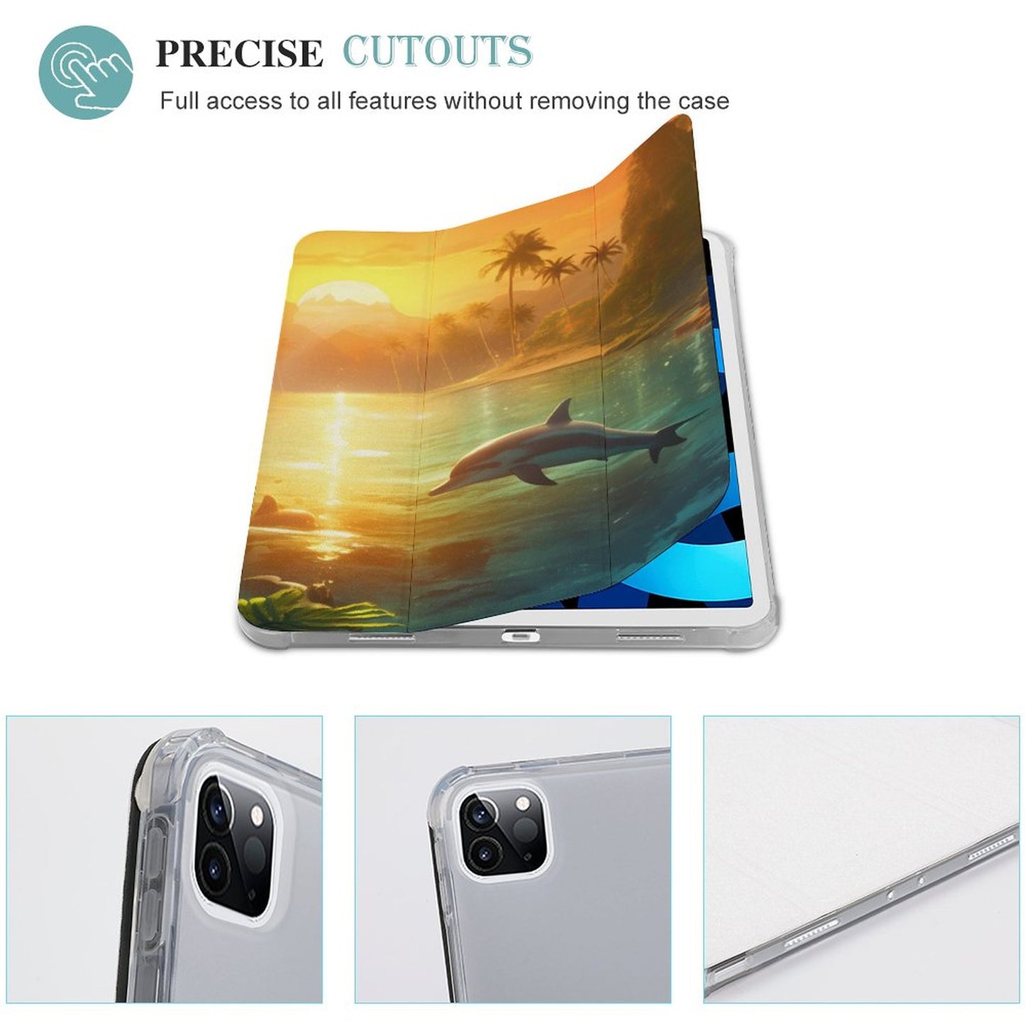 The Ipad Pen Slot Case SolarLab_Dolphins_tropical_sea_island_sunlight_fantasy_stock_il_a1e3c590-502d-47a3-b8a0-58084a7f2d16 normal-online-PERSONAL DESIGN