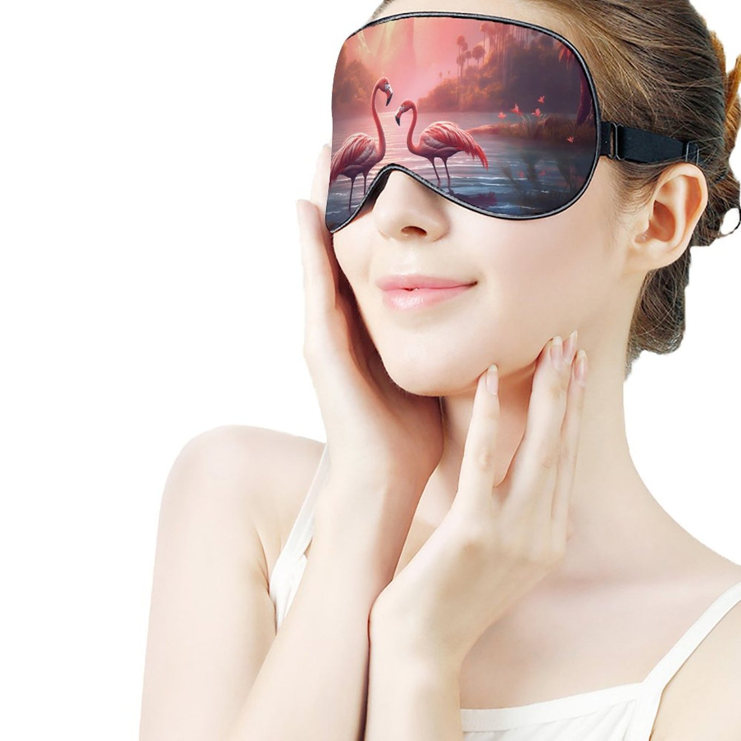 Sleep Mask Flamingos HSM01A011 normal-online-PERSONAL DESIGN