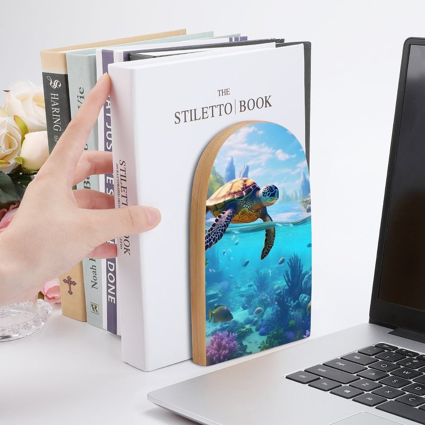 Bookends SolarLab_Sea_turtles_tropical_sea_island_sunlight_hyper-detail__65df3ce3-5f7c-49b3-937e-af866806c8be Style-14 One Size normal-online-PERSONAL DESIGN