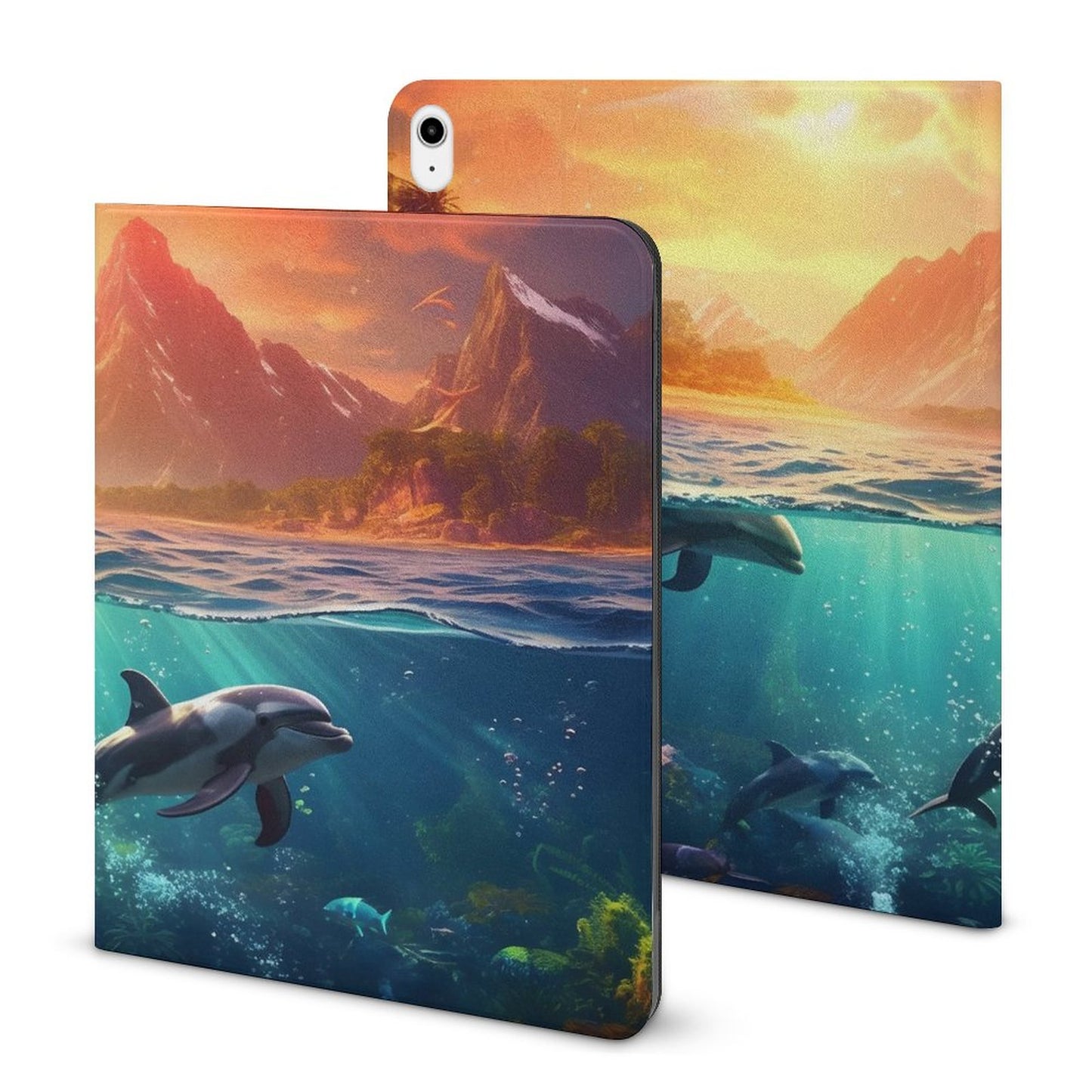 The Ipad Pen Slot Case SolarLab_Dolphins_tropical_sea_island_sunlight_fantasy_hyper-de_f2db25c8-82f5-45d9-9ff2-698e69821ae5 normal-online-PERSONAL DESIGN