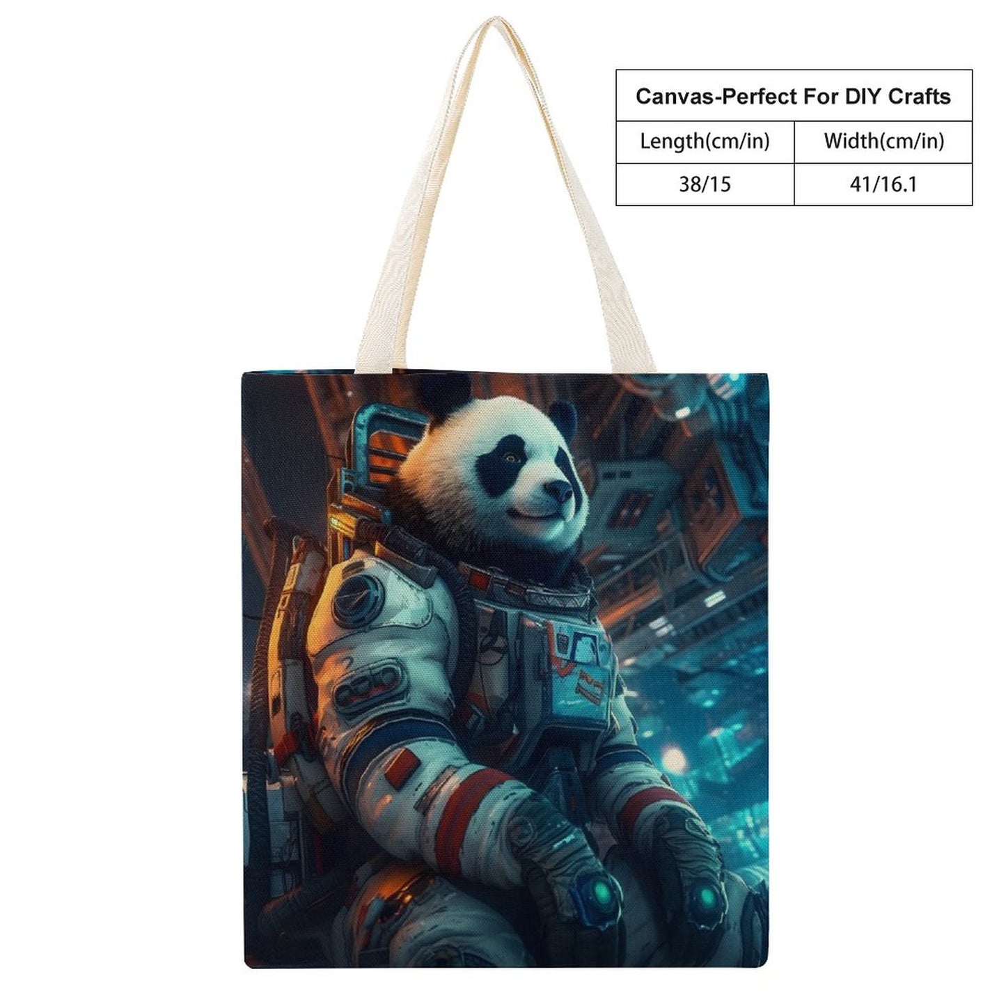 Canvas Tote Bag Double SolarLab_a_Panda_astronaut_walk_on_the_space_rocket_Cyberpunk_f_934c4566-c7bf-4d90-afa5-149387b17027 Style-25 38×41cm normal-online-PERSONAL DESIGN