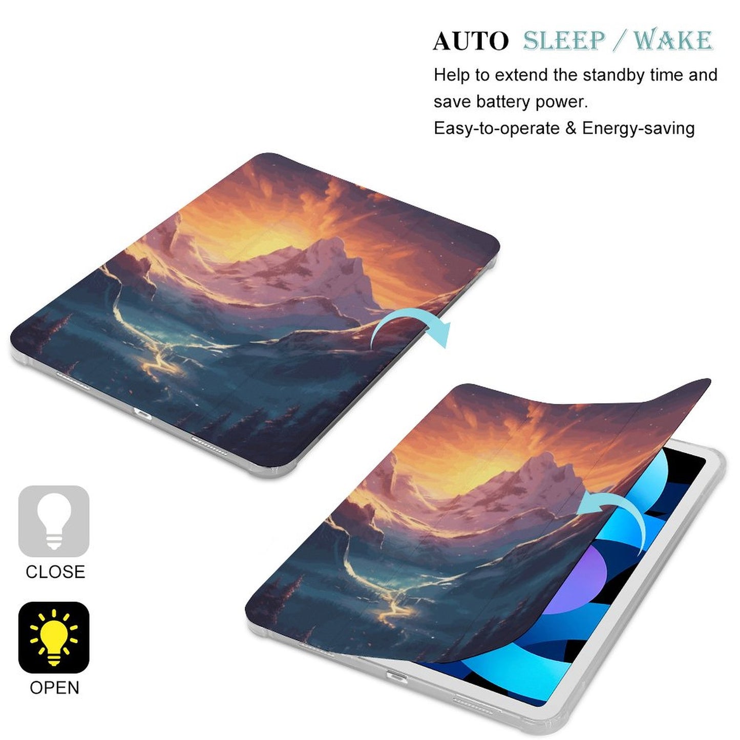 The Ipad Pen Slot Case SolarLab_Norwegian_aurora_winter_mountains_forests_hyper-detail_a7427f32-3528-4890-abde-0738f38c252c normal-online-PERSONAL DESIGN
